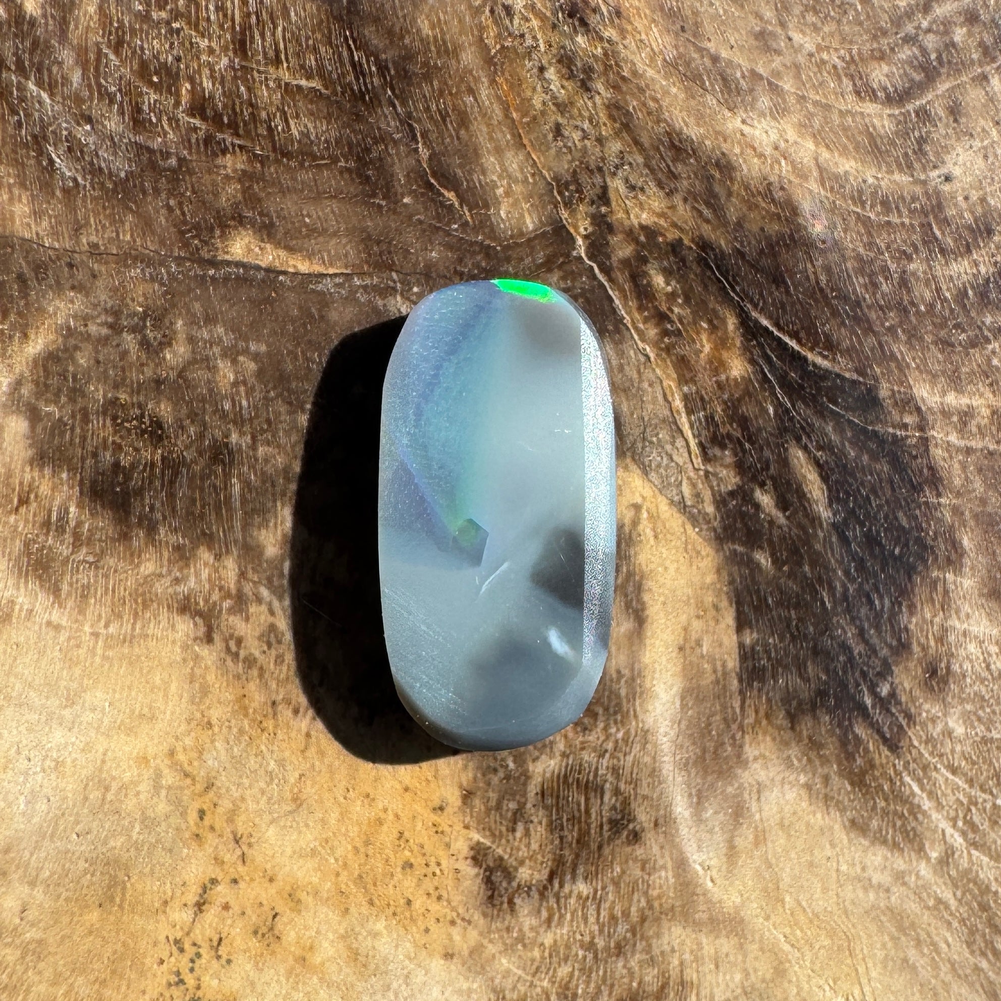 1.1ct Hand - cut Solid Lightning Ridge Semi Black Opal