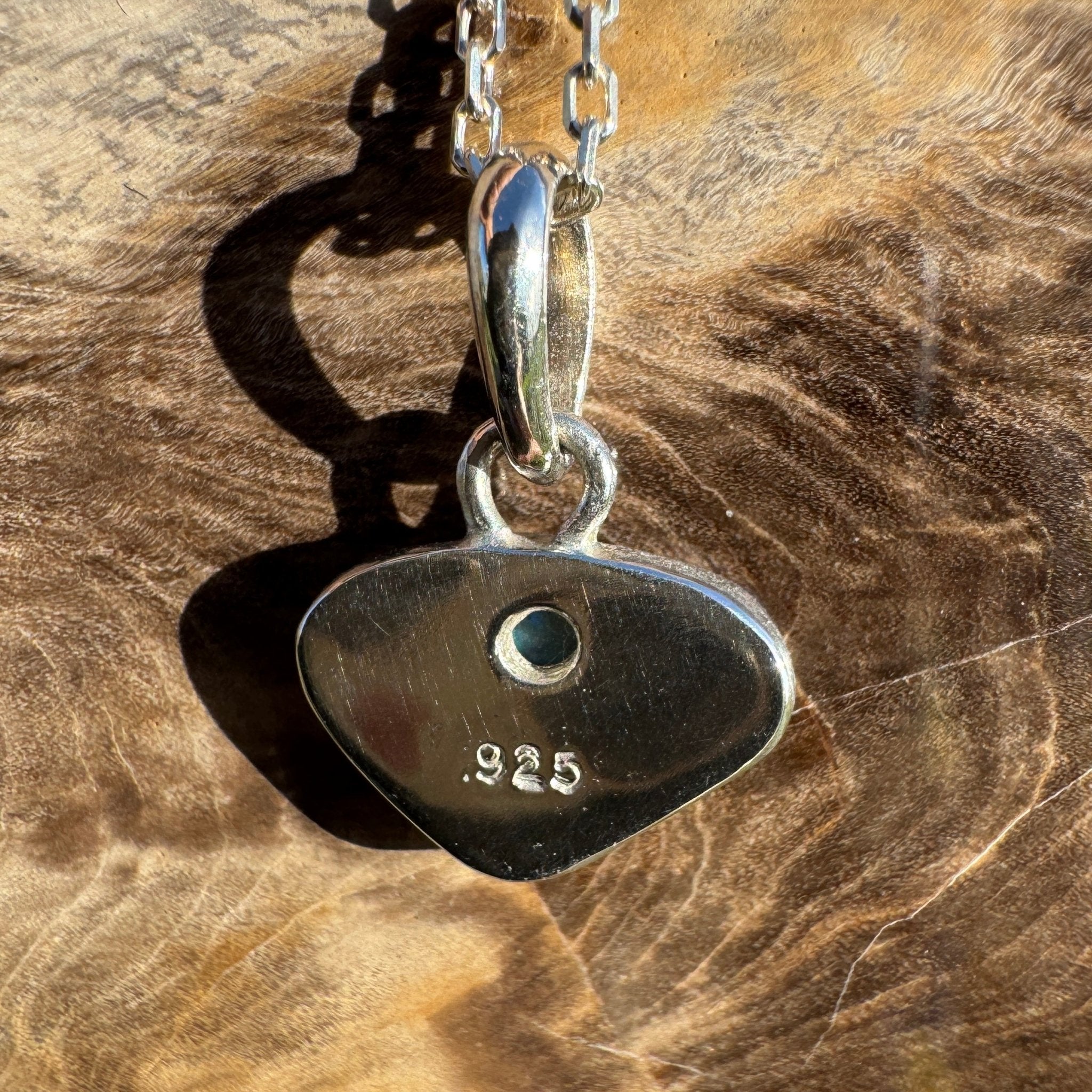 1.1ct Lightning Ridge Opal Pendant Necklace ~ 'Gwydir Mist' | 925 Sterling Silver | Solid Australian Opal