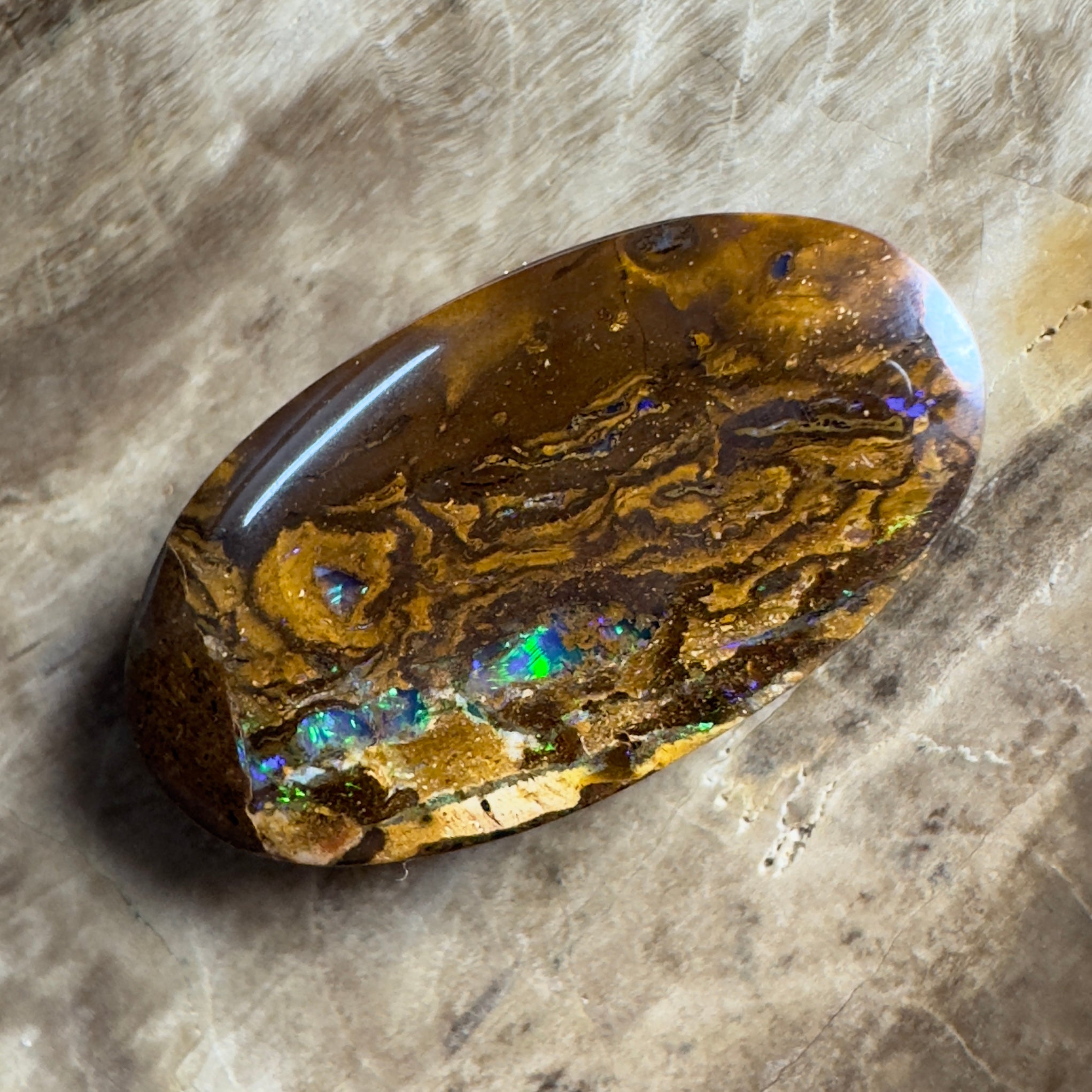 12.1ct Solid Queensland Boulder Opal 23x12x5