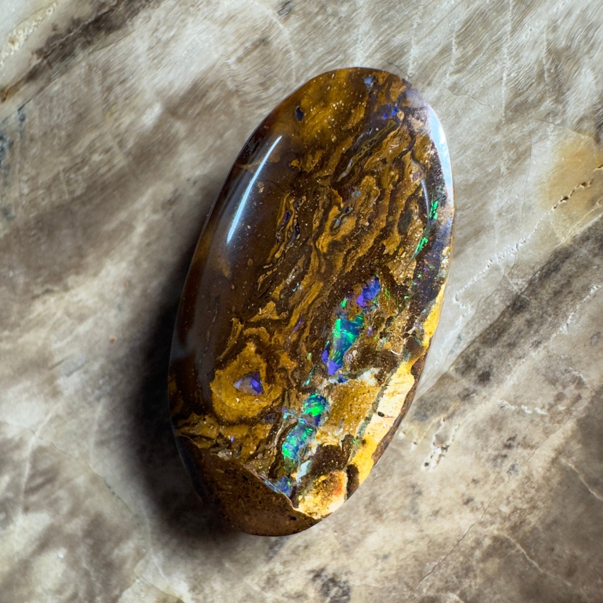 12.1ct Solid Queensland Boulder Opal 23x12x5