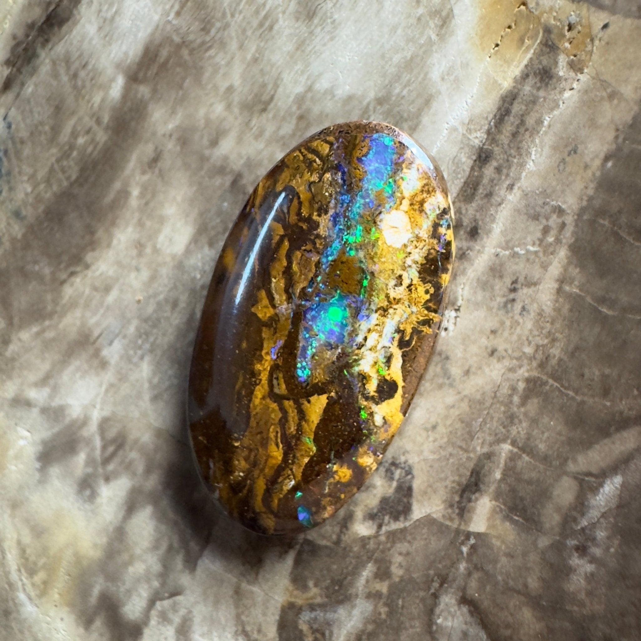 12.1ct Solid Queensland Boulder Opal 23x12x5