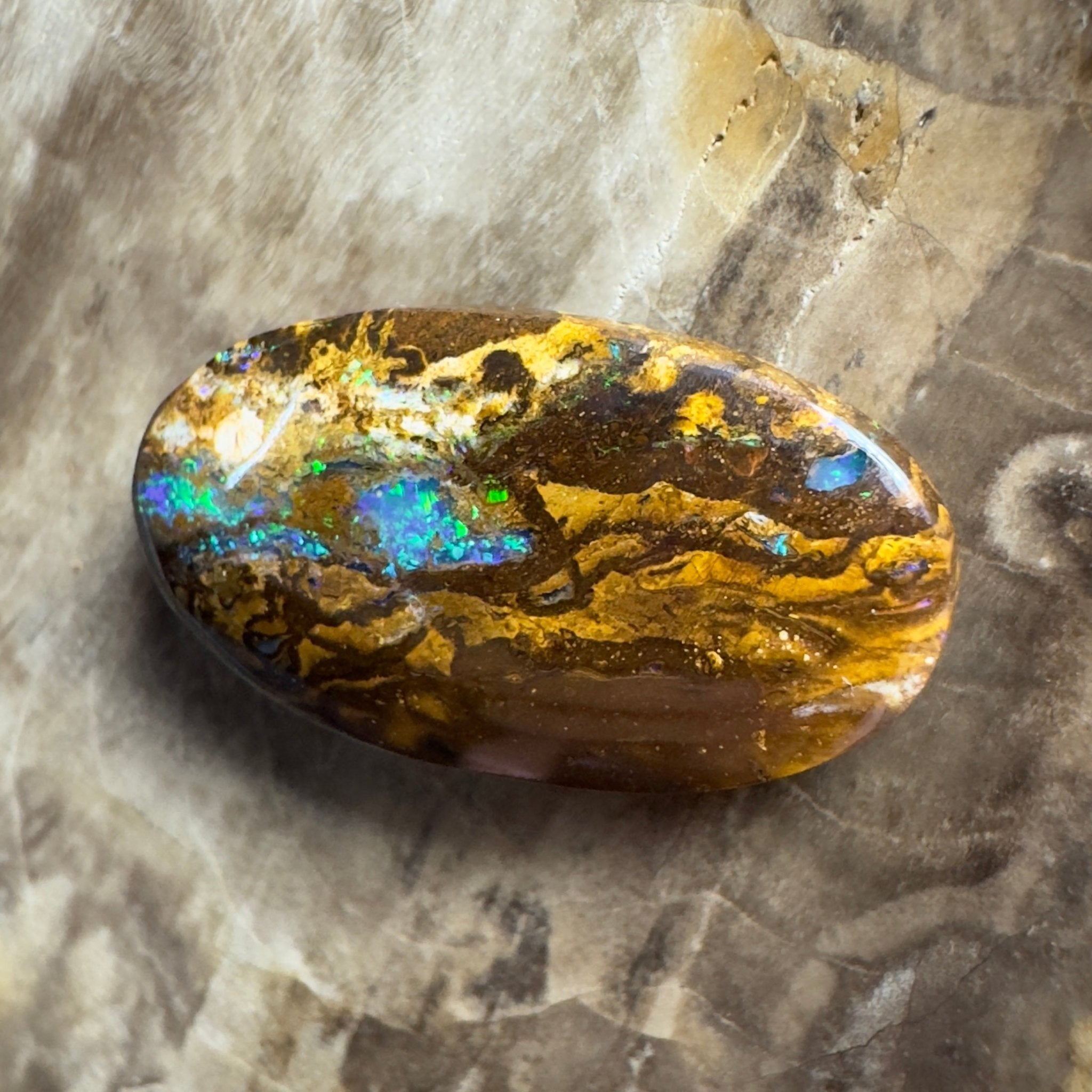 12.1ct Solid Queensland Boulder Opal 23x12x5