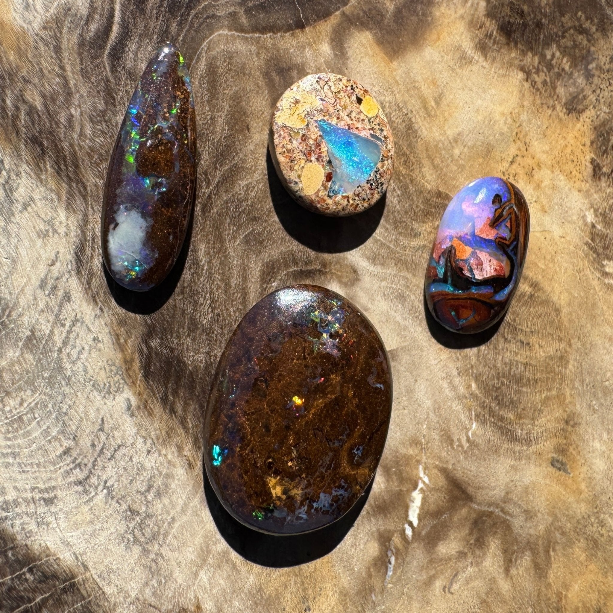 12.4ct Parcel Queensland Boulder Opal | Solid Australian Opal | Hand-Cut