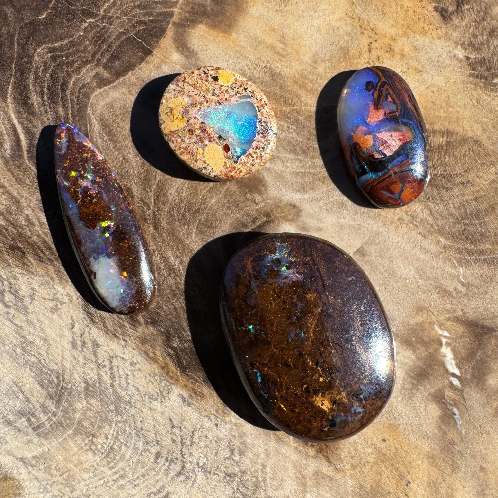 12.4ct Parcel Queensland Boulder Opal | Solid Australian Opal | Hand-Cut