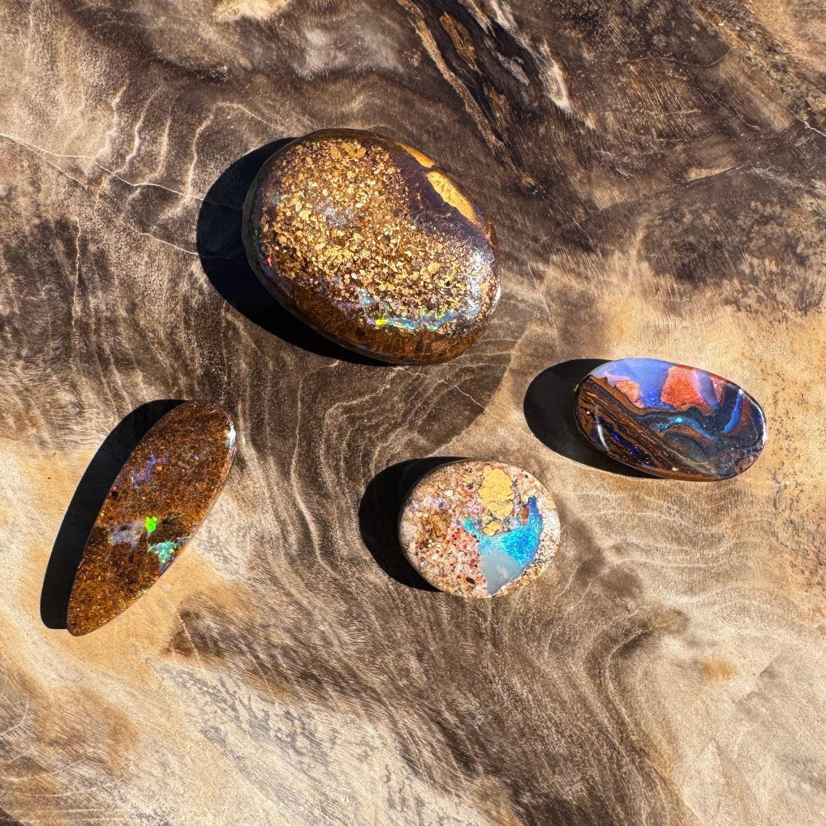 12.4ct Parcel Queensland Boulder Opal | Solid Australian Opal | Hand-Cut