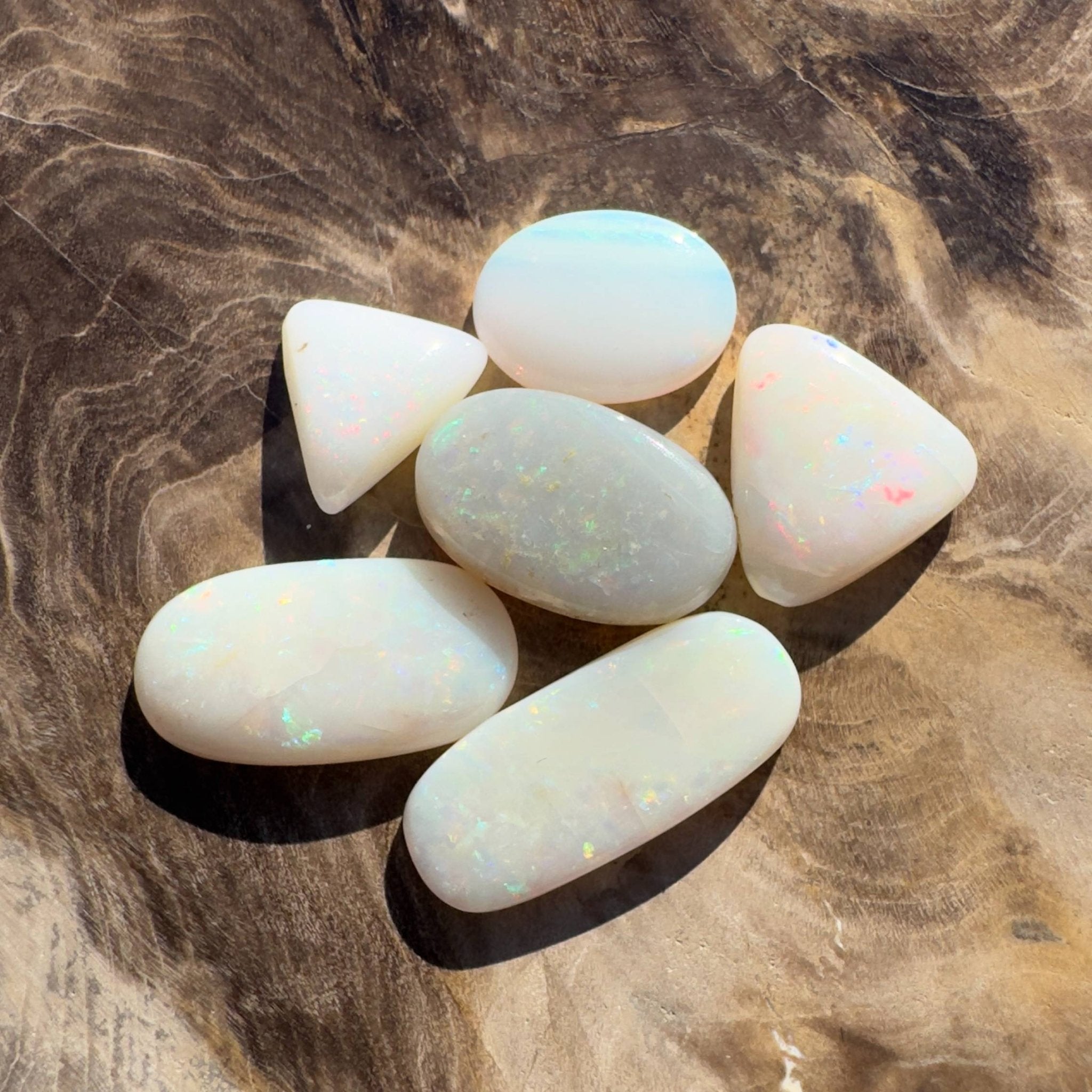 12.7ct Hand - cut Solid Coober Pedy Opal (2657 - 2667)