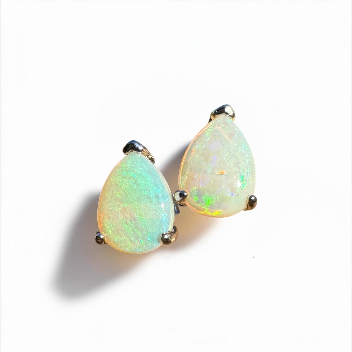 1.2ct Coober Pedy Opal Earrings ~ 'Yanchep Sparkle' | 925 Sterling Silver | Solid Australian Opal