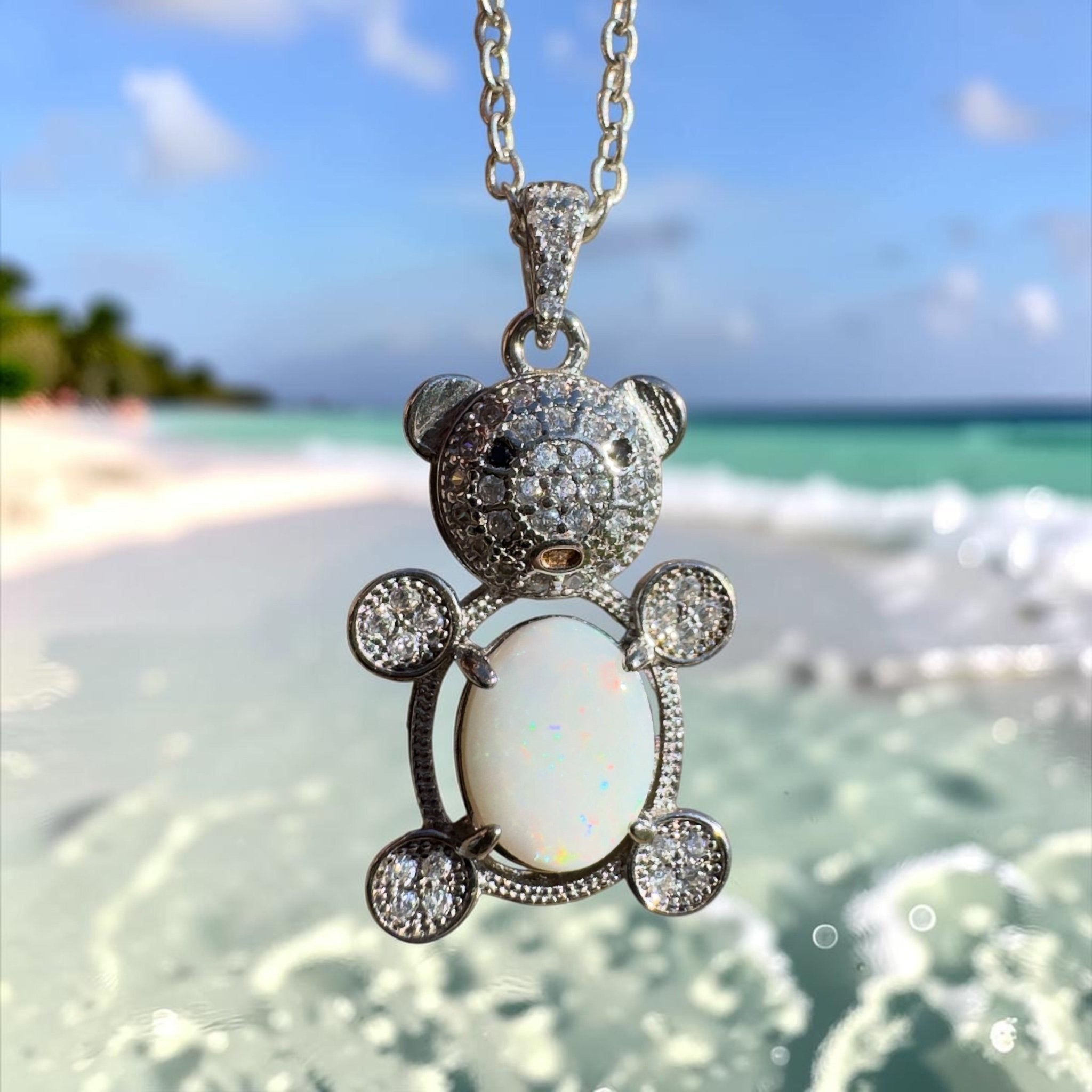 1.2ct Coober Pedy Opal Pendant Necklace ~ 'Wineglass Glimmer' | 925 Sterling Silver | Solid Australian Opal