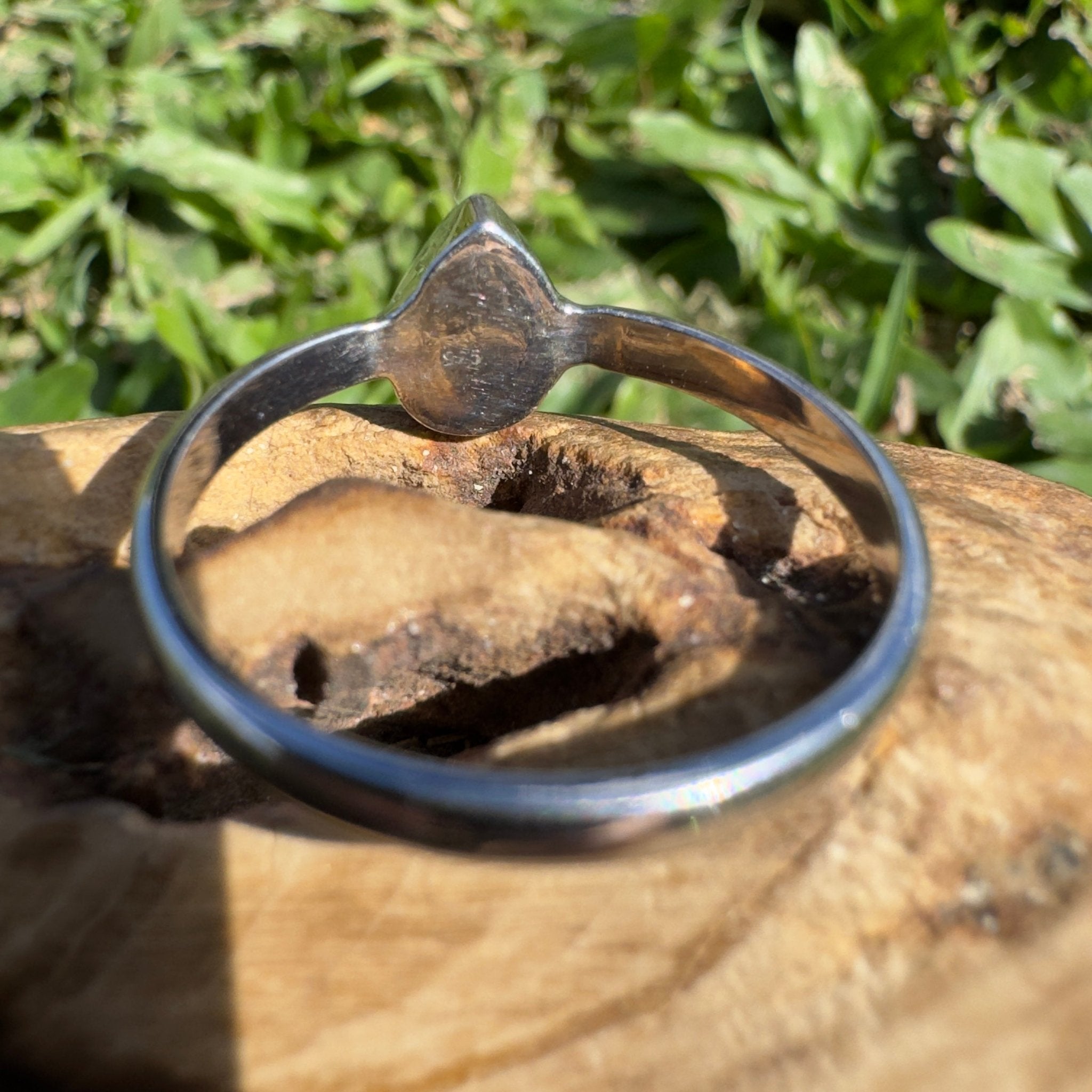 1.2ct Coober Pedy Opal Ring ~ 'Broome Starlight' | 925 Sterling Silver | Solid Australian Opal
