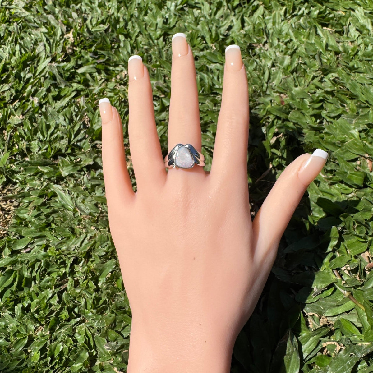 1.2ct Coober Pedy Opal Ring ~ 'Point Lookout Glow' | 925 Sterling Silver | Solid Australian Opal