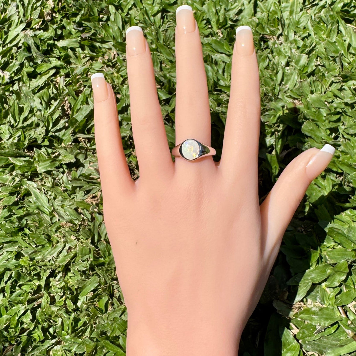 1.2ct Coober Pedy Opal Ring ~ 'Wilsons Prom Spectrum' | 925 Sterling Silver | Solid Australian Opal