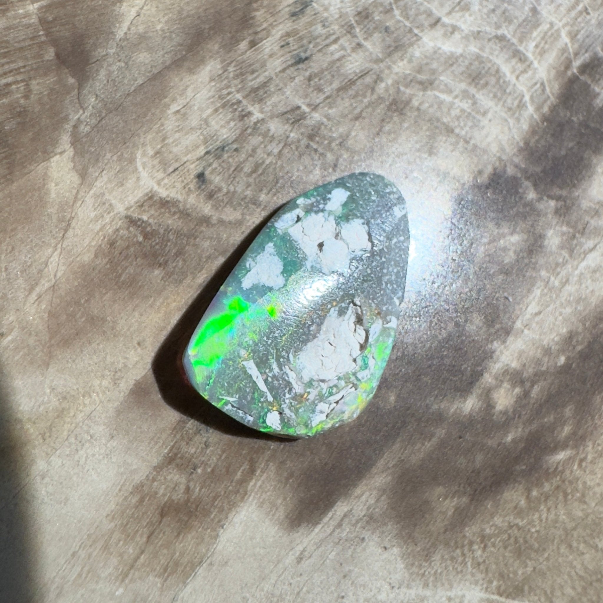 1.2ct Hand - Cut Solid Lightning Ridge Semi Black Opal