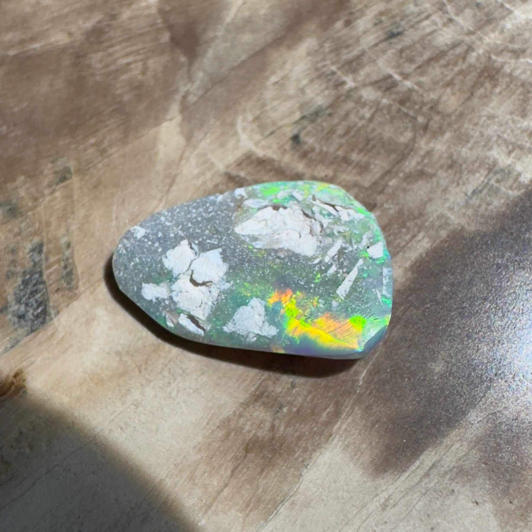 1.2ct Hand - Cut Solid Lightning Ridge Semi Black Opal