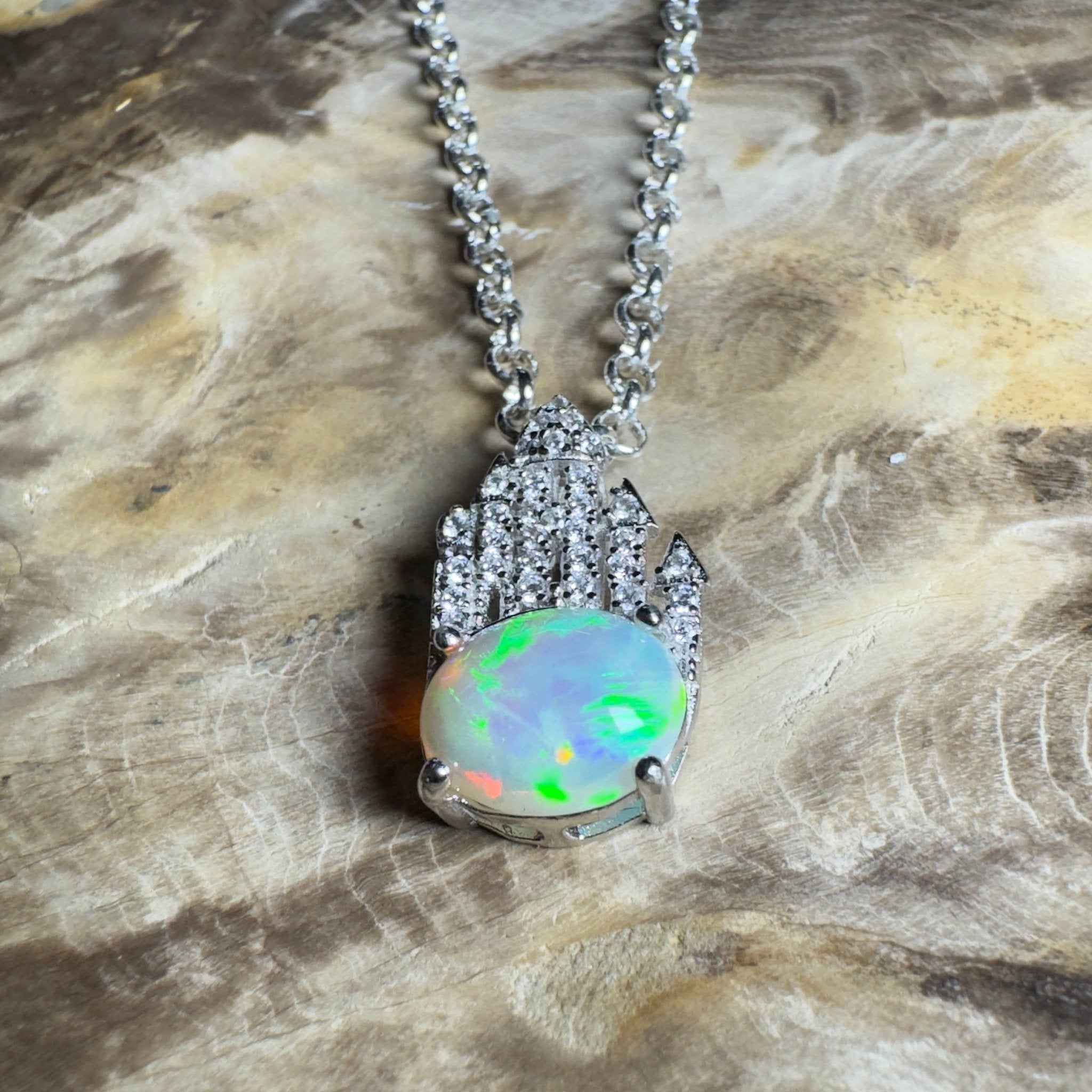 1.2ct Lightning Ridge Opal Pendant Necklace ~ 'The Umina Beach Beauty' | 925 Sterling Silver | Solid Australian Opal