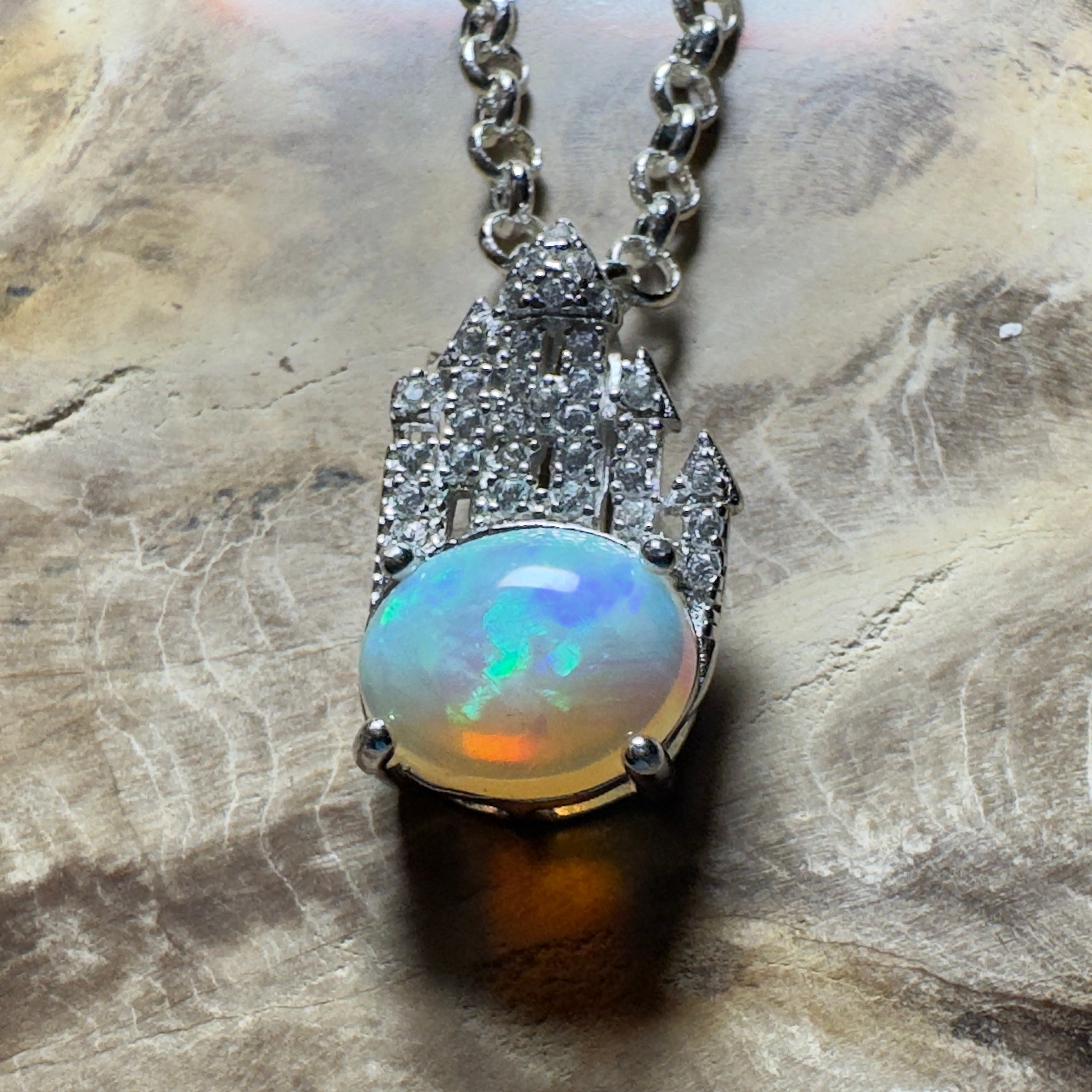 1.2ct Lightning Ridge Opal Pendant Necklace ~ 'The Umina Beach Beauty' | 925 Sterling Silver | Solid Australian Opal