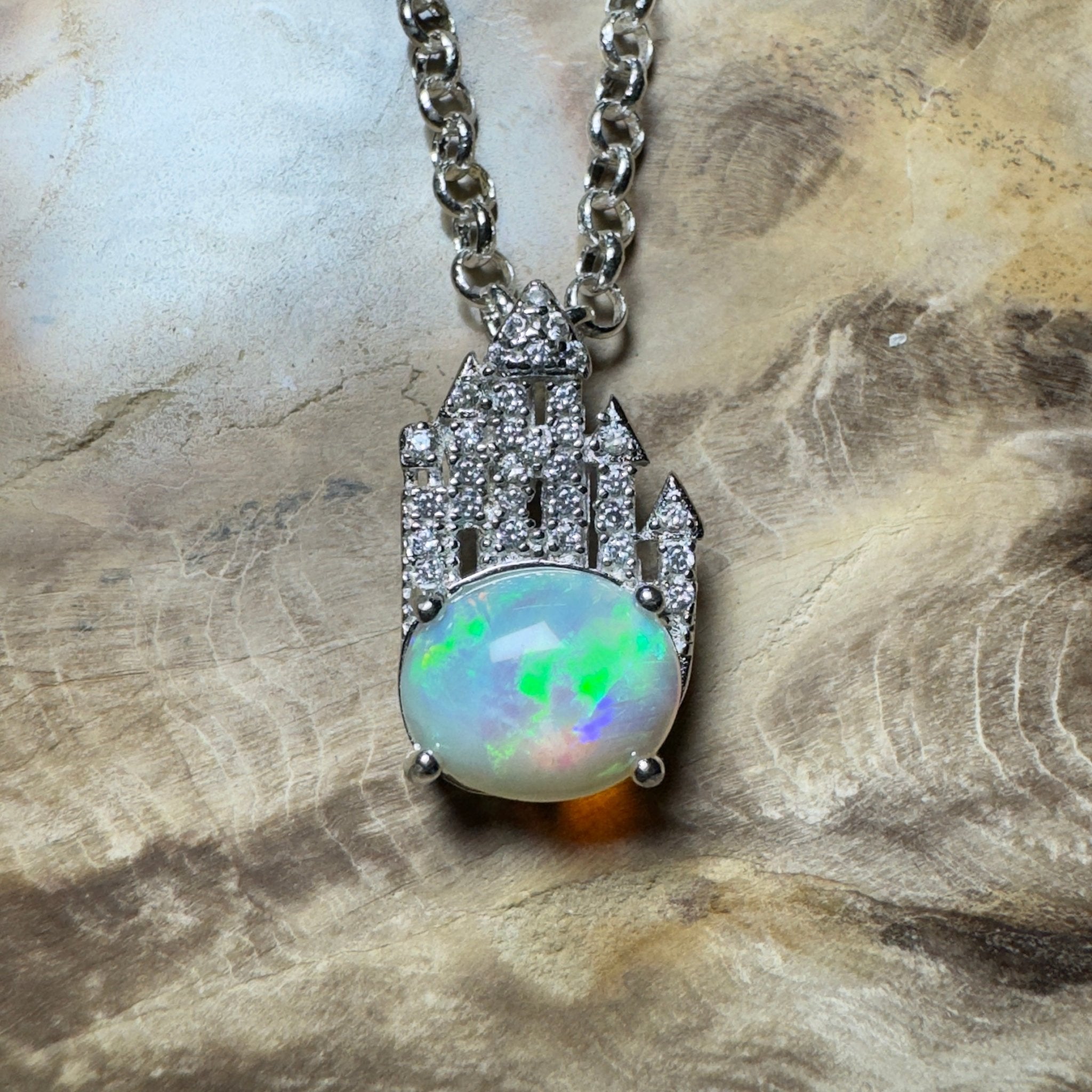 1.2ct Lightning Ridge Opal Pendant Necklace ~ 'The Umina Beach Beauty' | 925 Sterling Silver | Solid Australian Opal