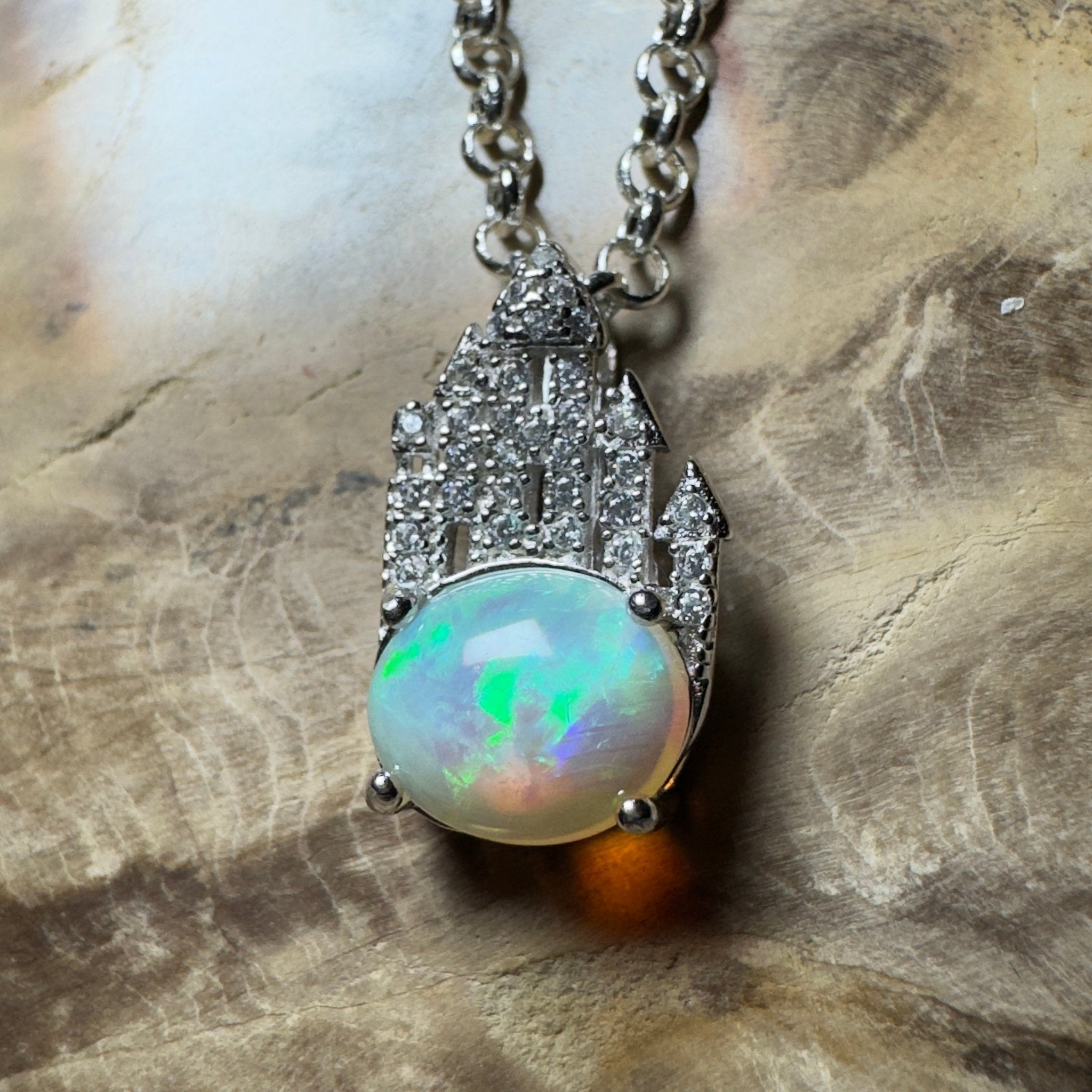 1.2ct Lightning Ridge Opal Pendant Necklace ~ 'The Umina Beach Beauty' | 925 Sterling Silver | Solid Australian Opal