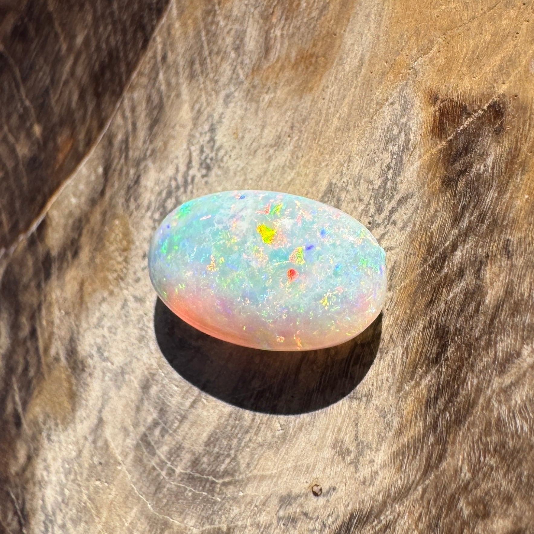 1.2ct Lightning Ridge Oval Opal | Solid Australian Opal | Hand-Cut