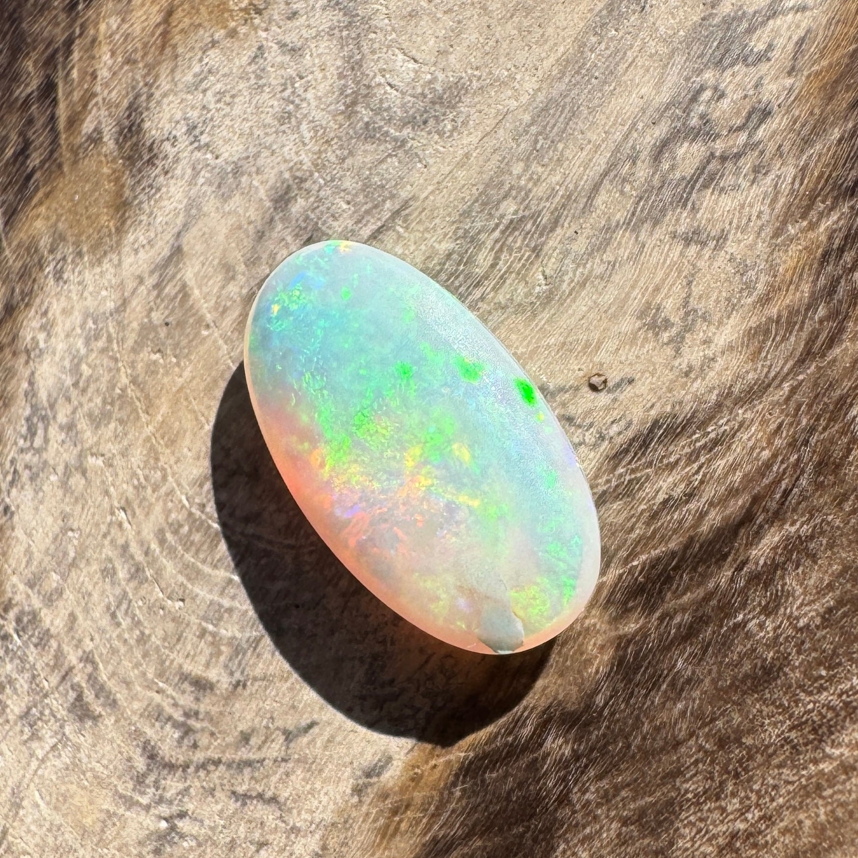 1.2ct Lightning Ridge Oval Opal | Solid Australian Opal | Hand-Cut