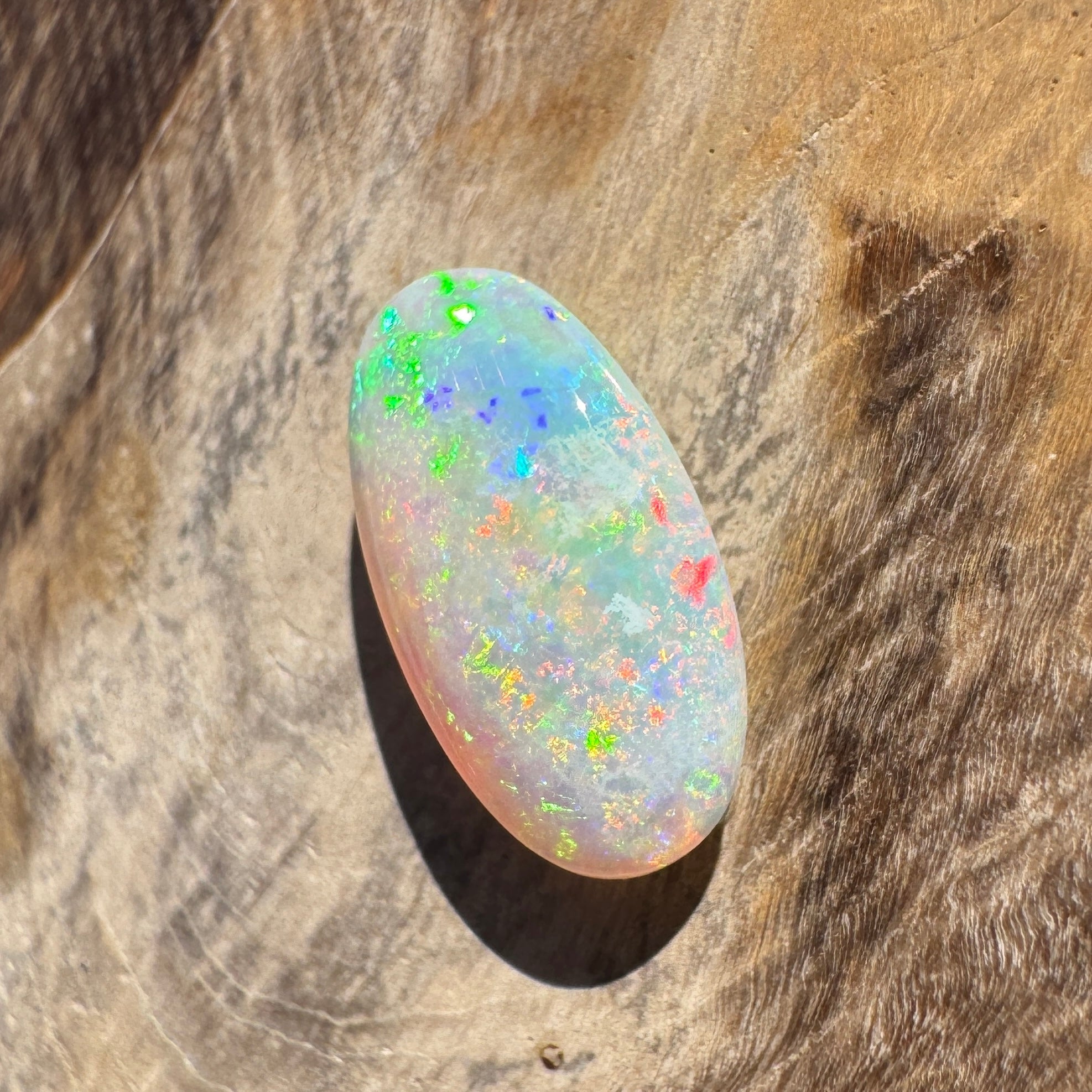 1.2ct Lightning Ridge Oval Opal | Solid Australian Opal | Hand-Cut