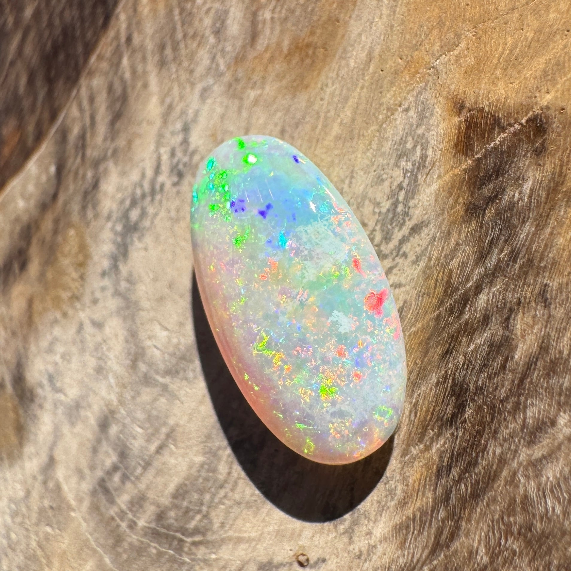 1.2ct Lightning Ridge Oval Opal | Solid Australian Opal | Hand-Cut