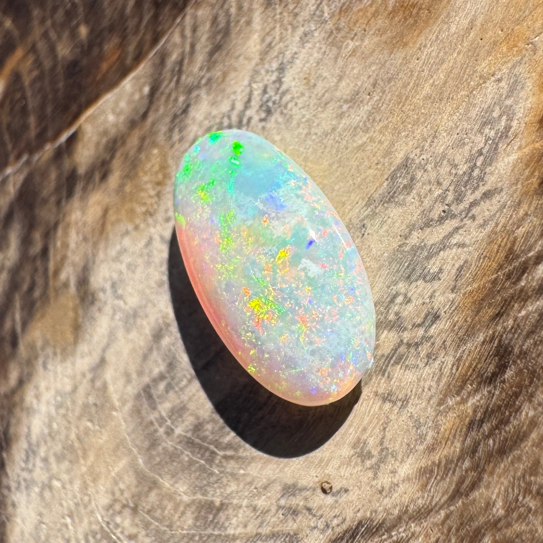 1.2ct Lightning Ridge Oval Opal | Solid Australian Opal | Hand-Cut