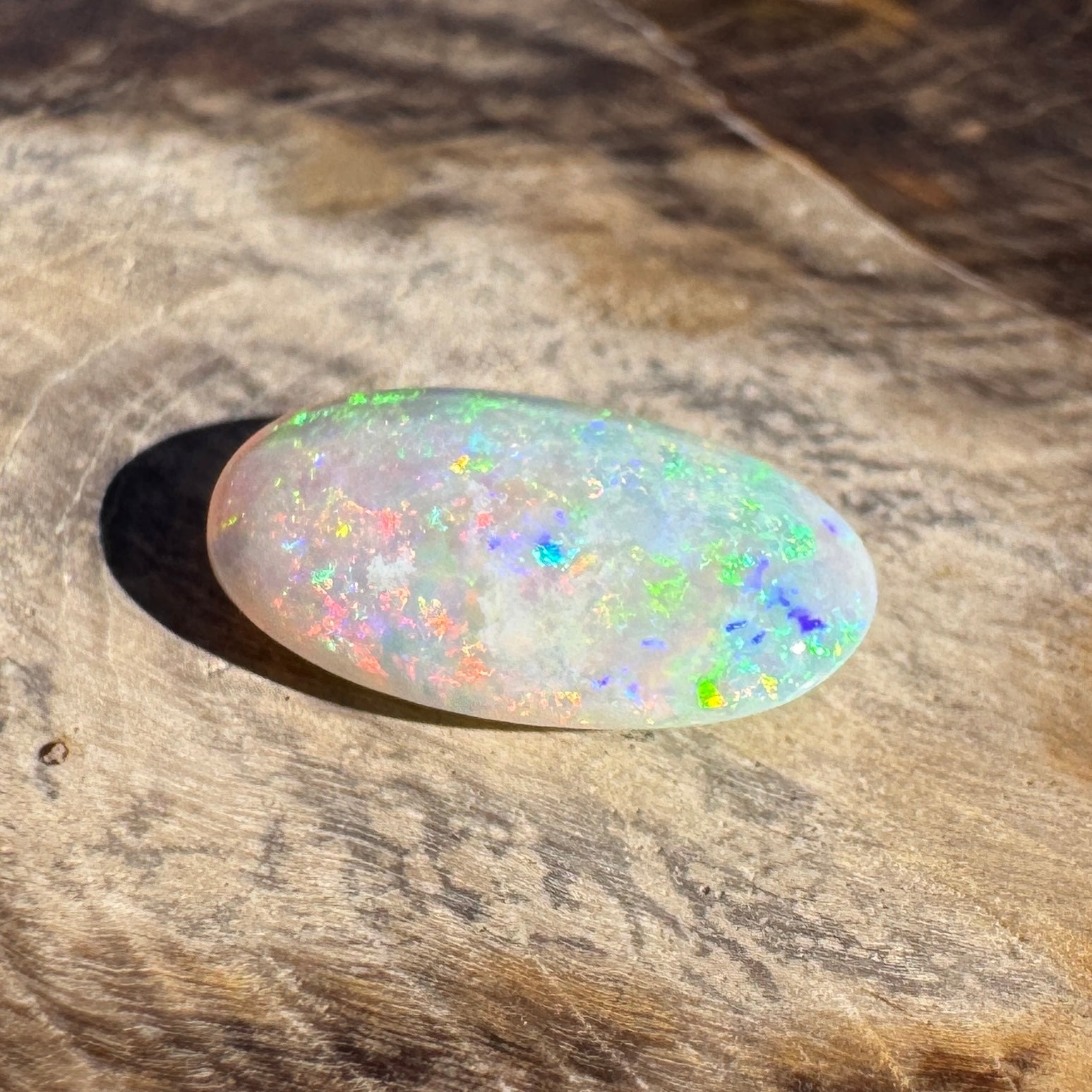 1.2ct Lightning Ridge Oval Opal | Solid Australian Opal | Hand-Cut