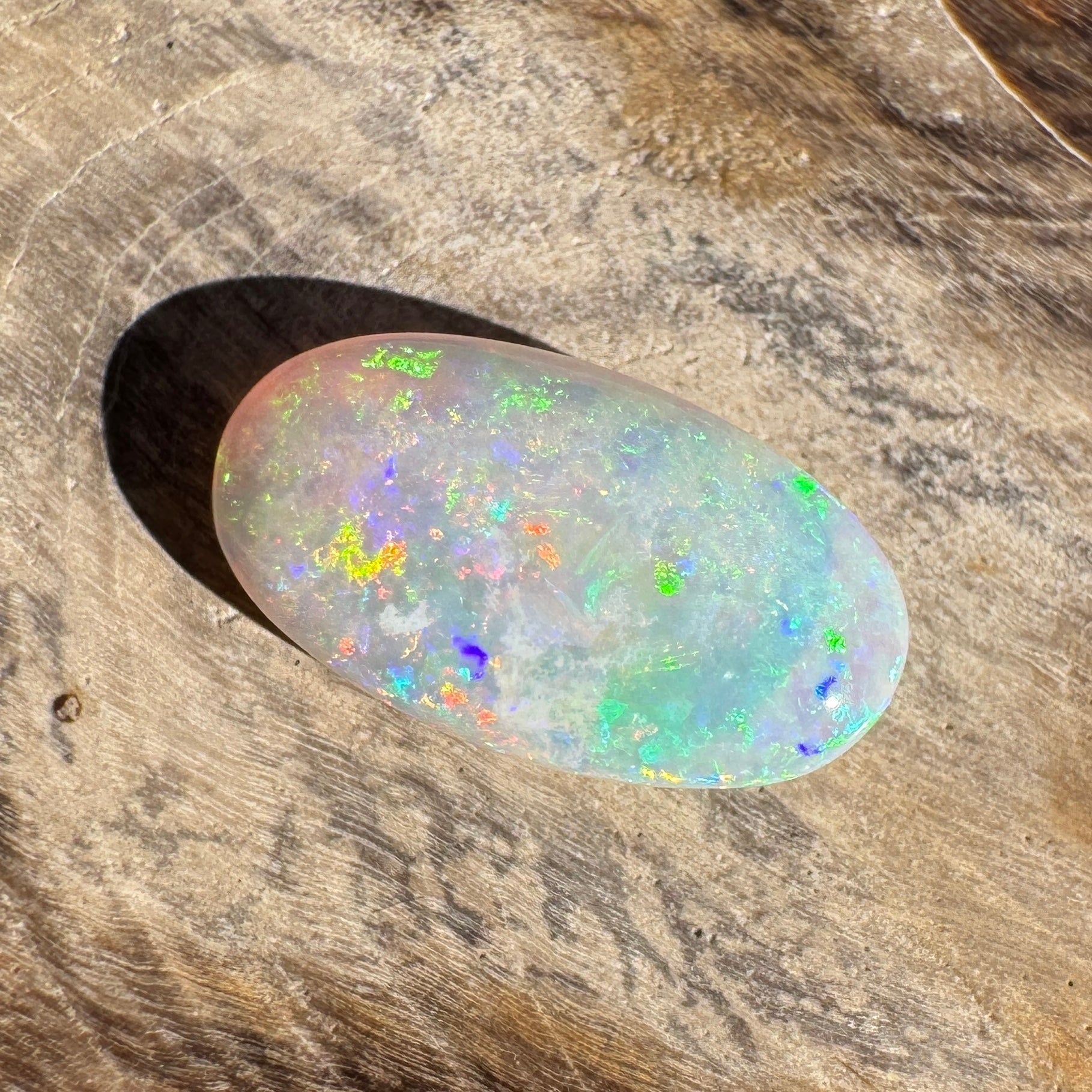 1.2ct Lightning Ridge Oval Opal | Solid Australian Opal | Hand-Cut