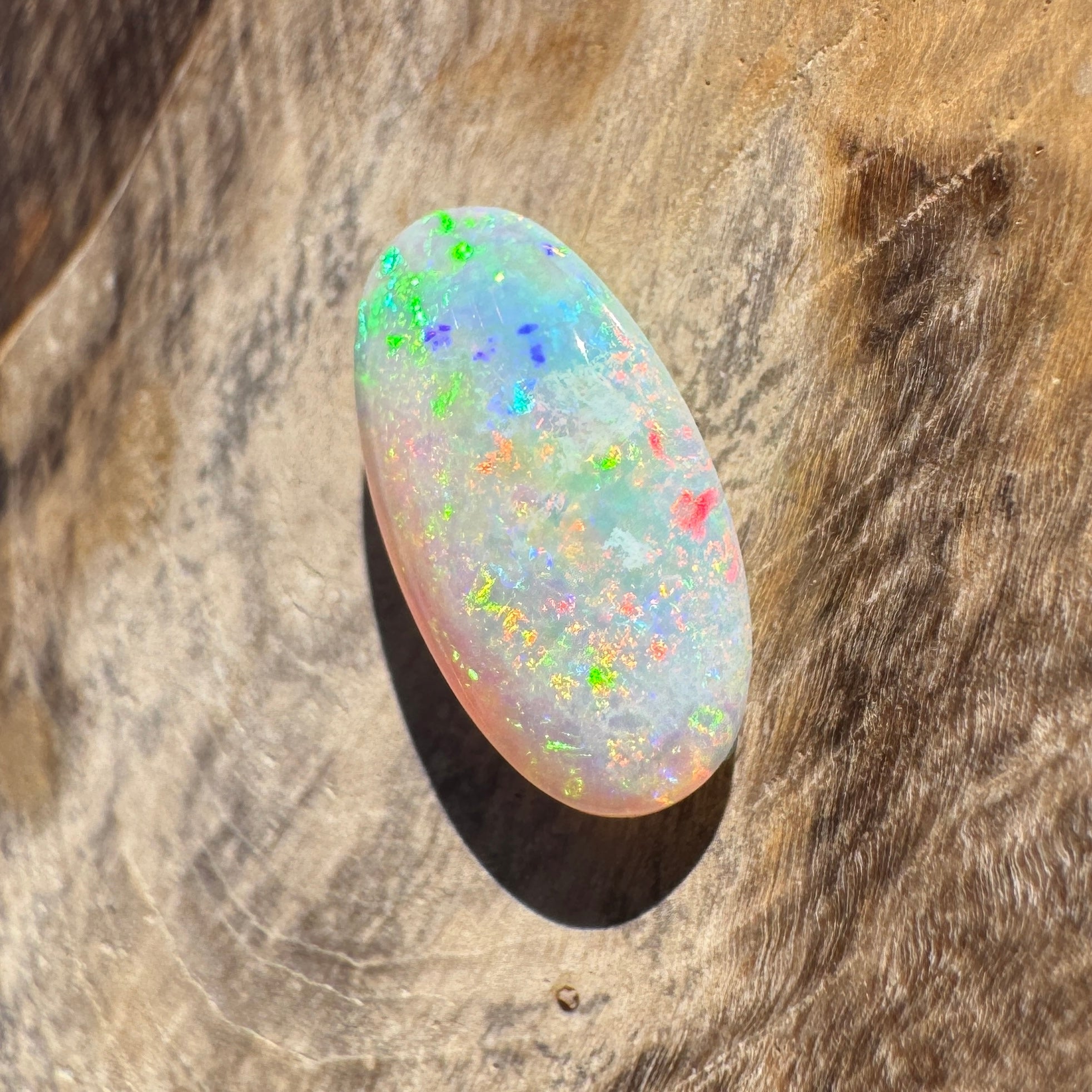 1.2ct Lightning Ridge Oval Opal | Solid Australian Opal | Hand-Cut