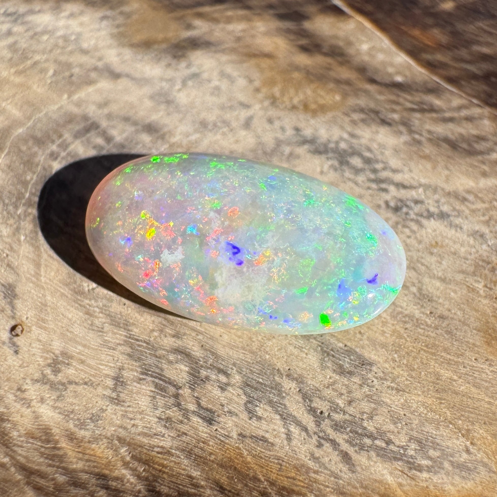 1.2ct Lightning Ridge Oval Opal | Solid Australian Opal | Hand-Cut