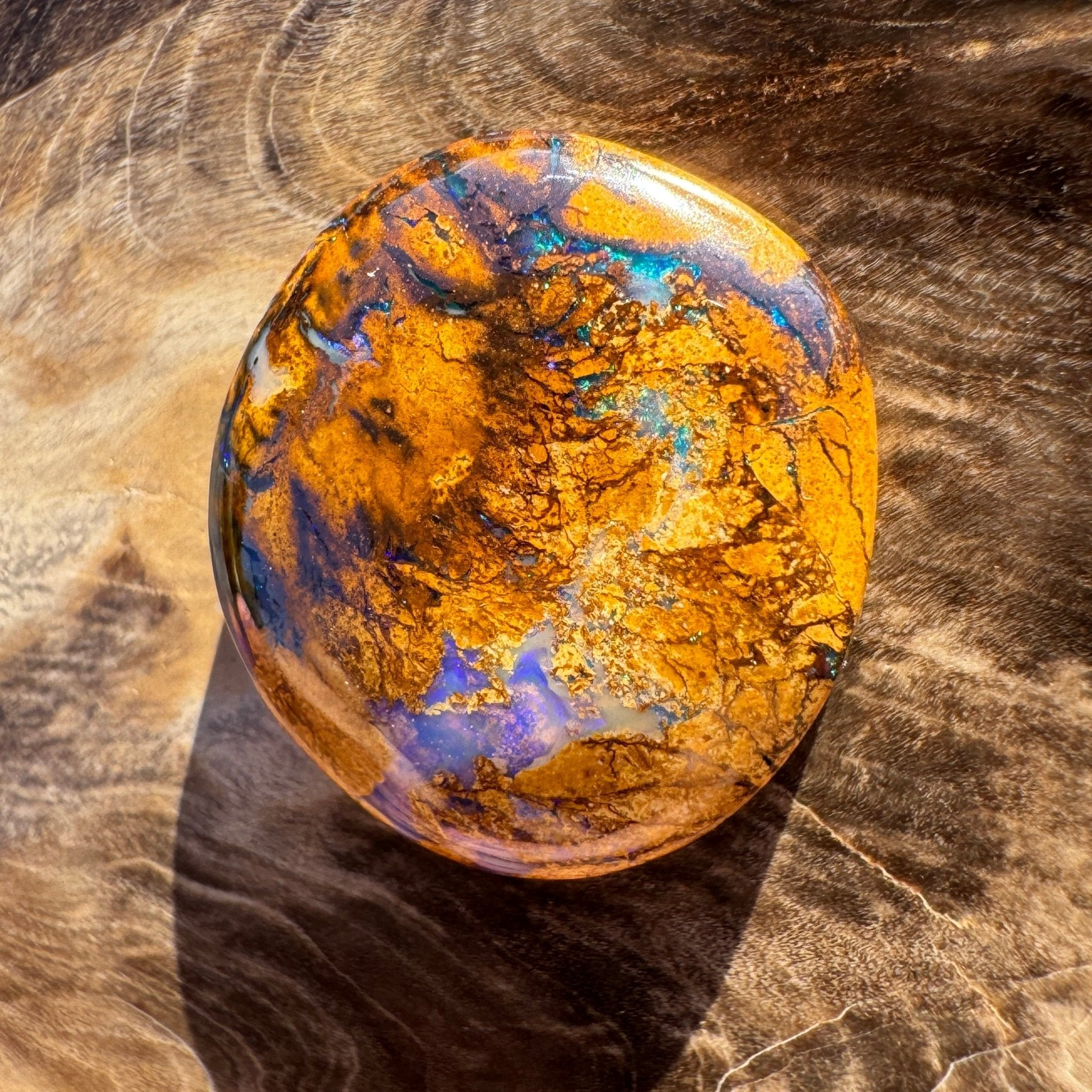 13.9ct Queensland Boulder Opal | Solid Australian Opal | Hand-Cut
