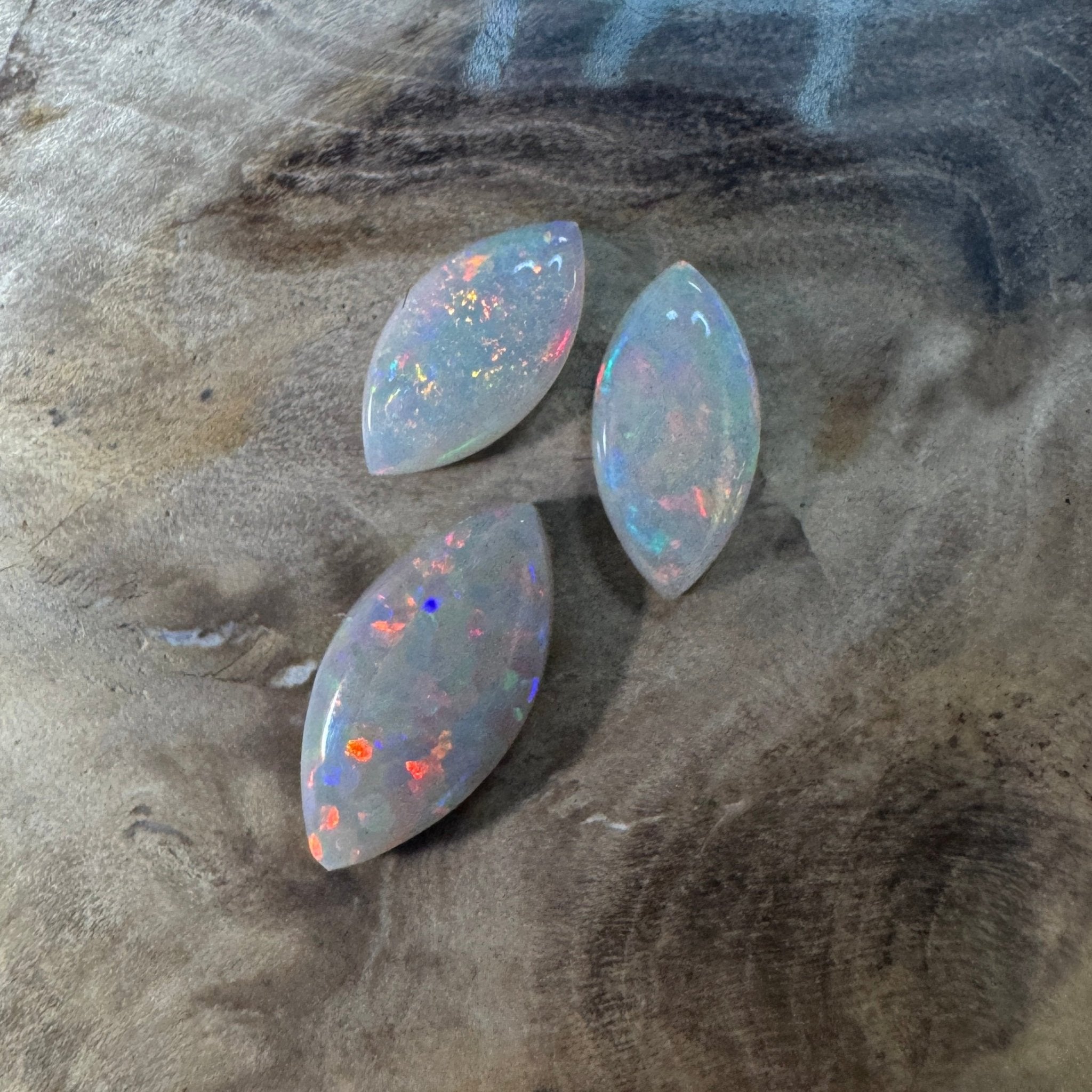 1.3ct Hand - cut Solid Coober Pedy Opal Parcel