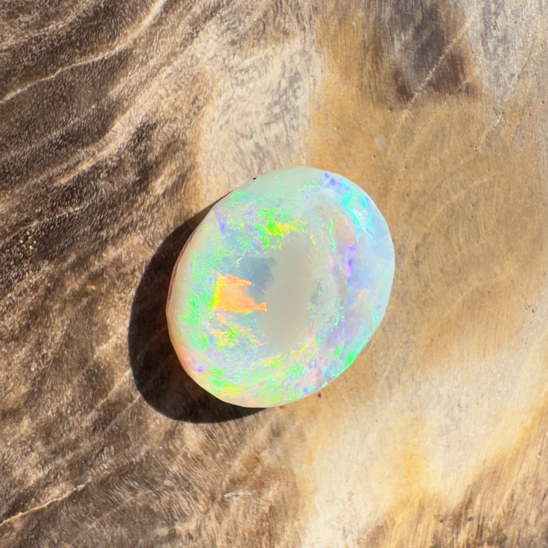 1.3ct Hand - cut Solid Lightning Ridge Opal