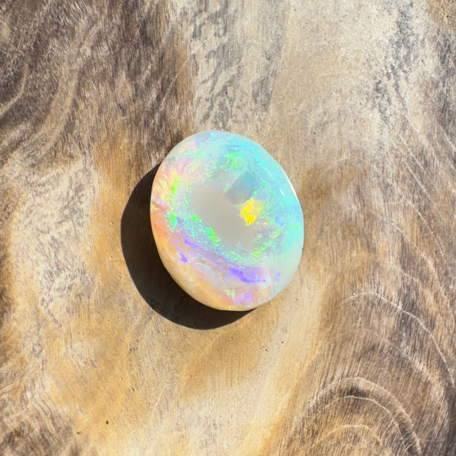 1.3ct Hand - cut Solid Lightning Ridge Opal