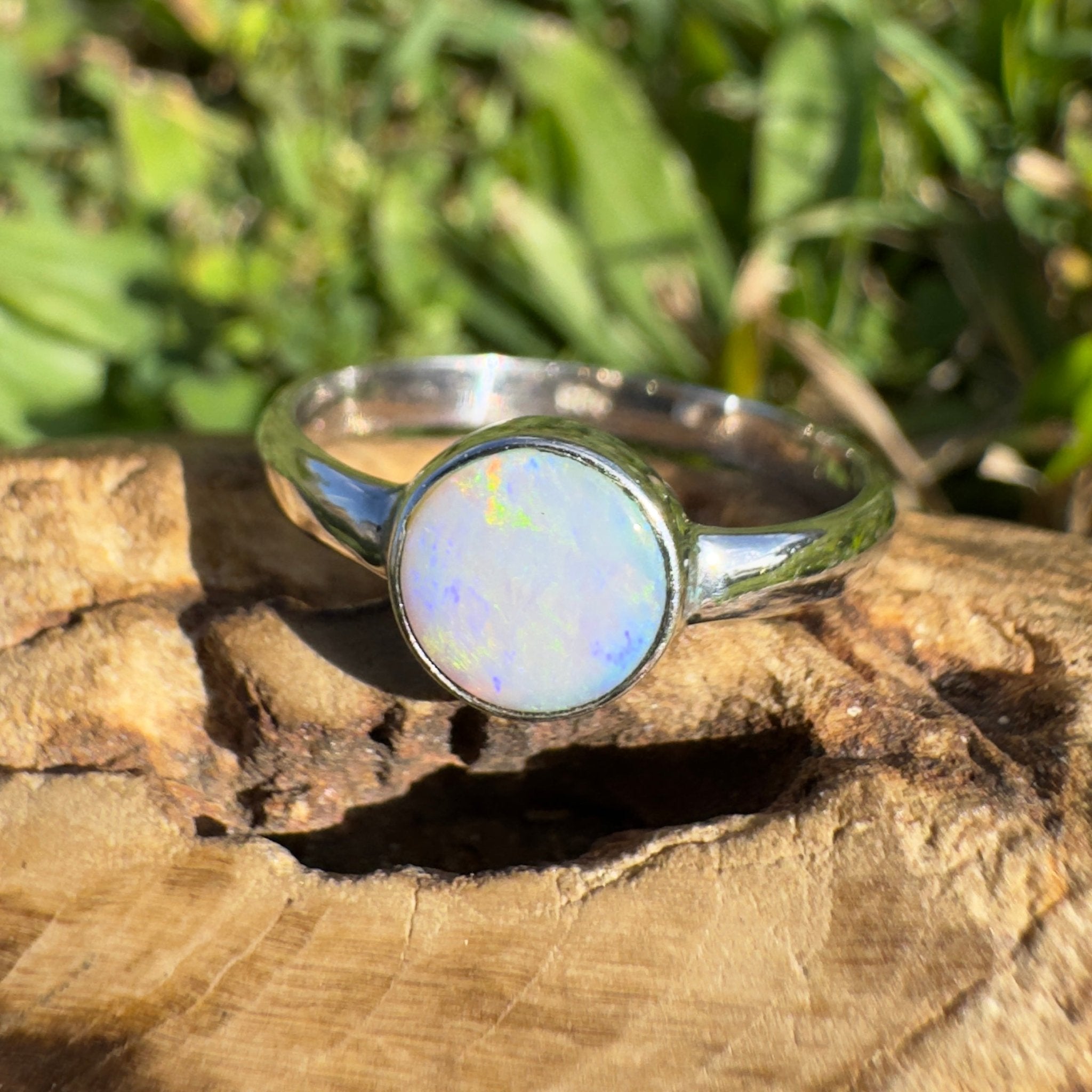 1.3ct Lightning Ridge Opal Ring ~ 'Cradle Mountain Glow' | 925 Sterling Silver | Solid Australian Opal