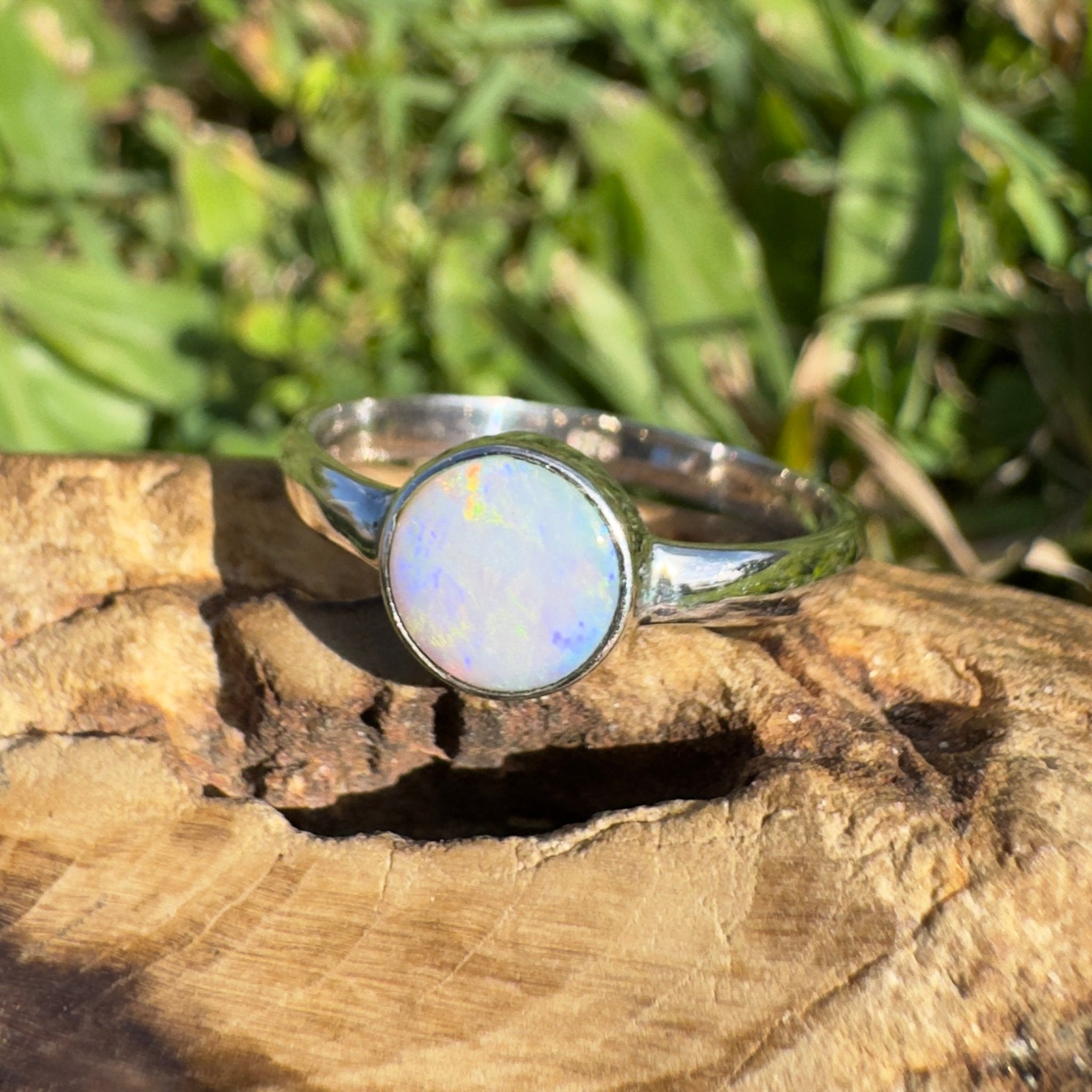 1.3ct Lightning Ridge Opal Ring ~ 'Cradle Mountain Glow' | 925 Sterling Silver | Solid Australian Opal
