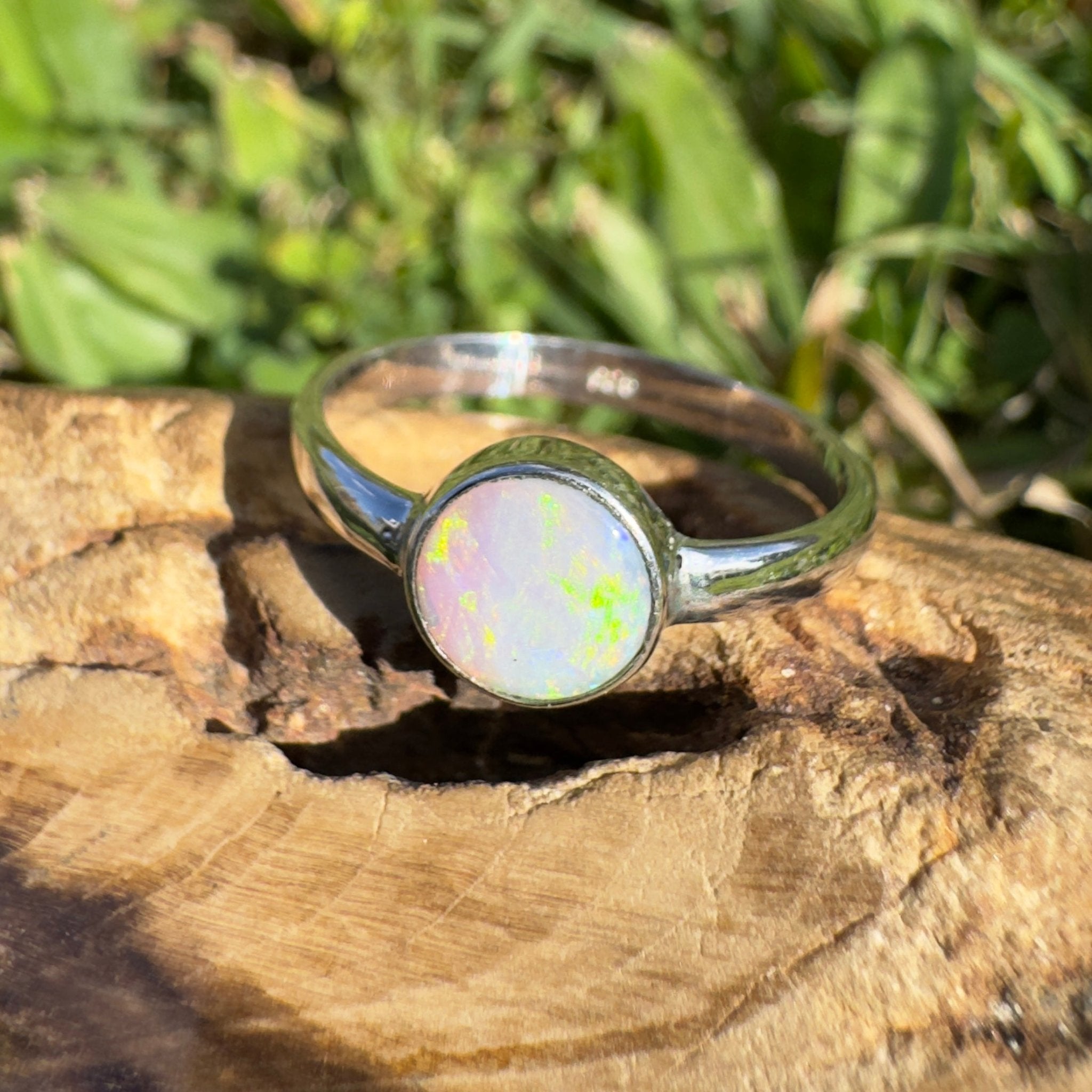 1.3ct Lightning Ridge Opal Ring ~ 'Cradle Mountain Glow' | 925 Sterling Silver | Solid Australian Opal