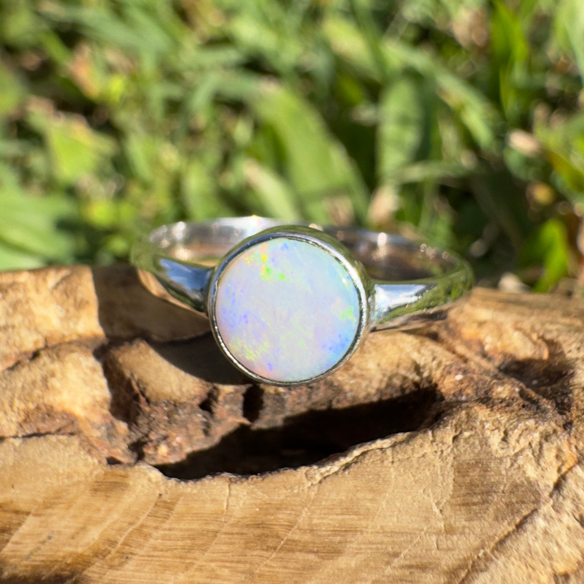 1.3ct Lightning Ridge Opal Ring ~ 'Cradle Mountain Glow' | 925 Sterling Silver | Solid Australian Opal