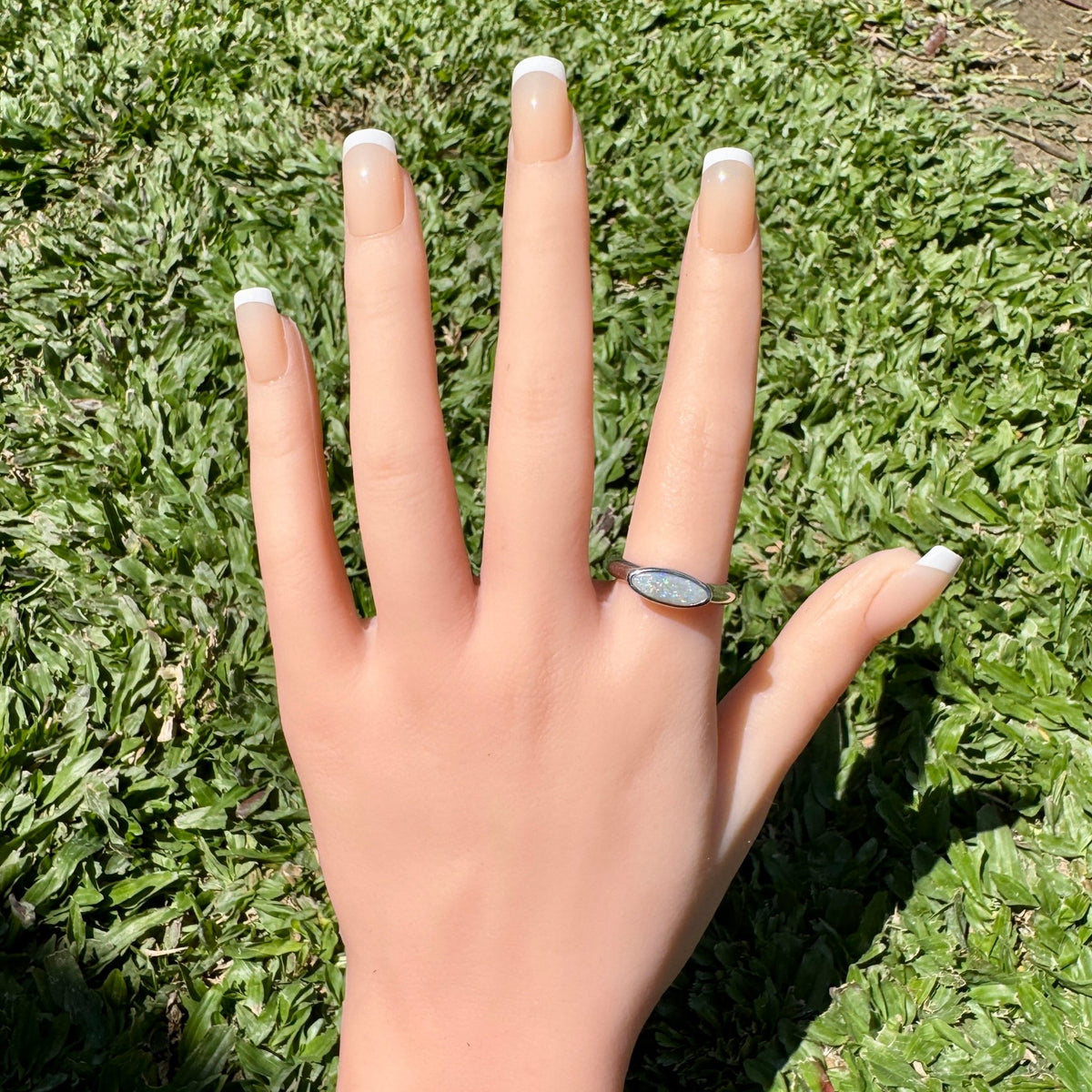 1.4ct Lightning Ridge Opal Ring ~ 'Morning at Montville' | 925 Sterling Silver | Solid Australian Opal