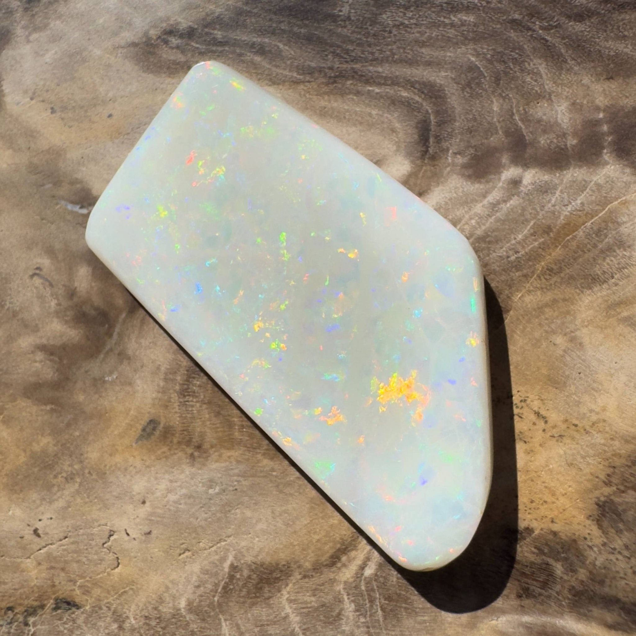 15.3ct Hand - cut Solid Australian Coober Pedy Opal