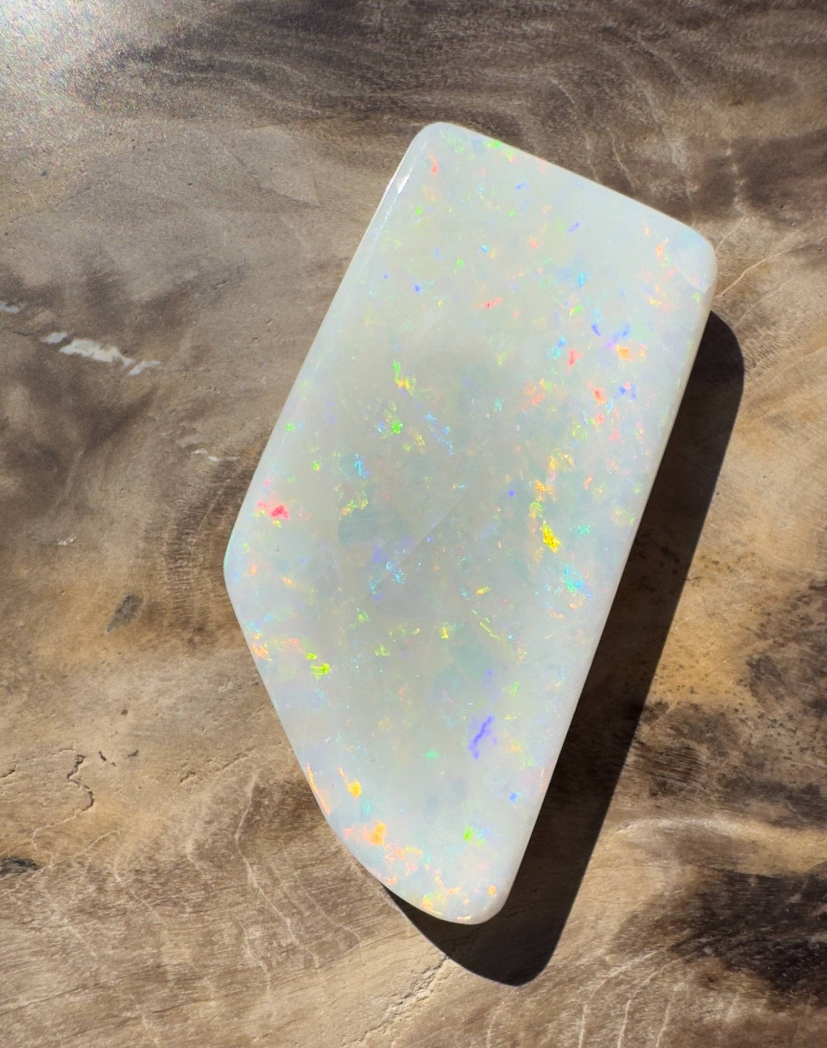 15.3ct Hand - cut Solid Australian Coober Pedy Opal