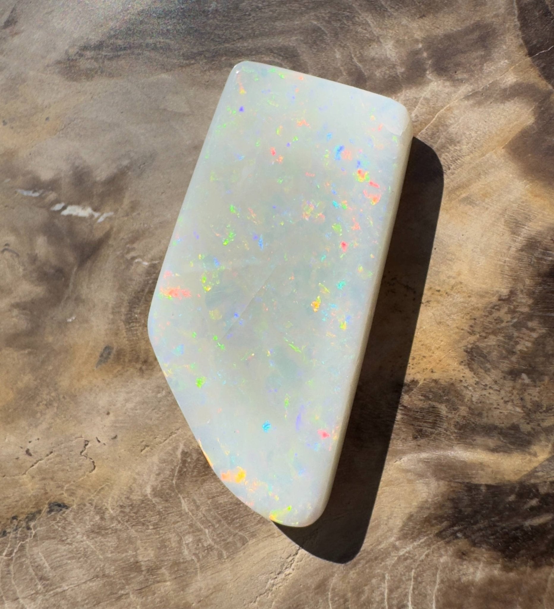 15.3ct Hand - cut Solid Australian Coober Pedy Opal