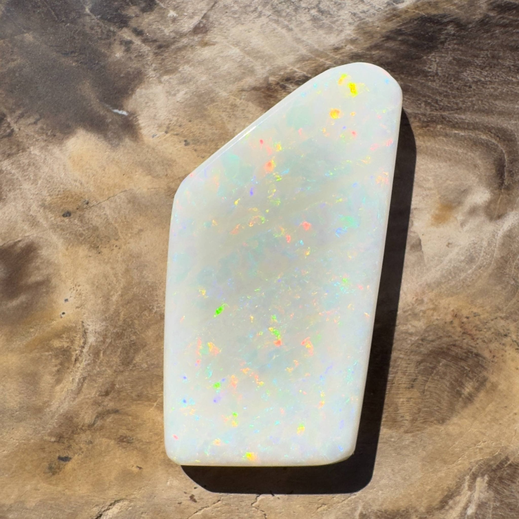 15.3ct Hand - cut Solid Australian Coober Pedy Opal