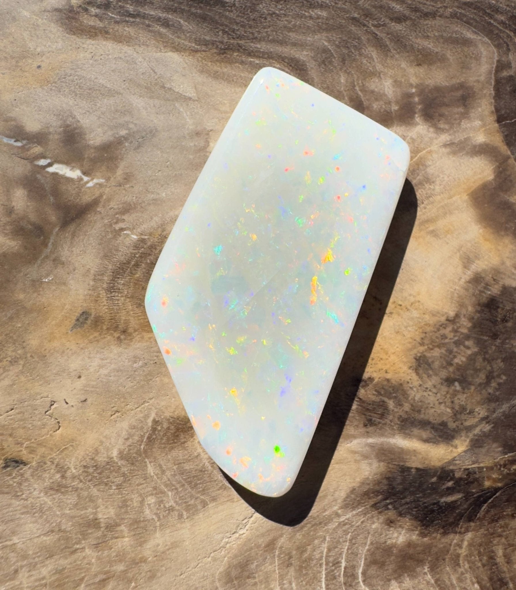 15.3ct Hand - cut Solid Australian Coober Pedy Opal