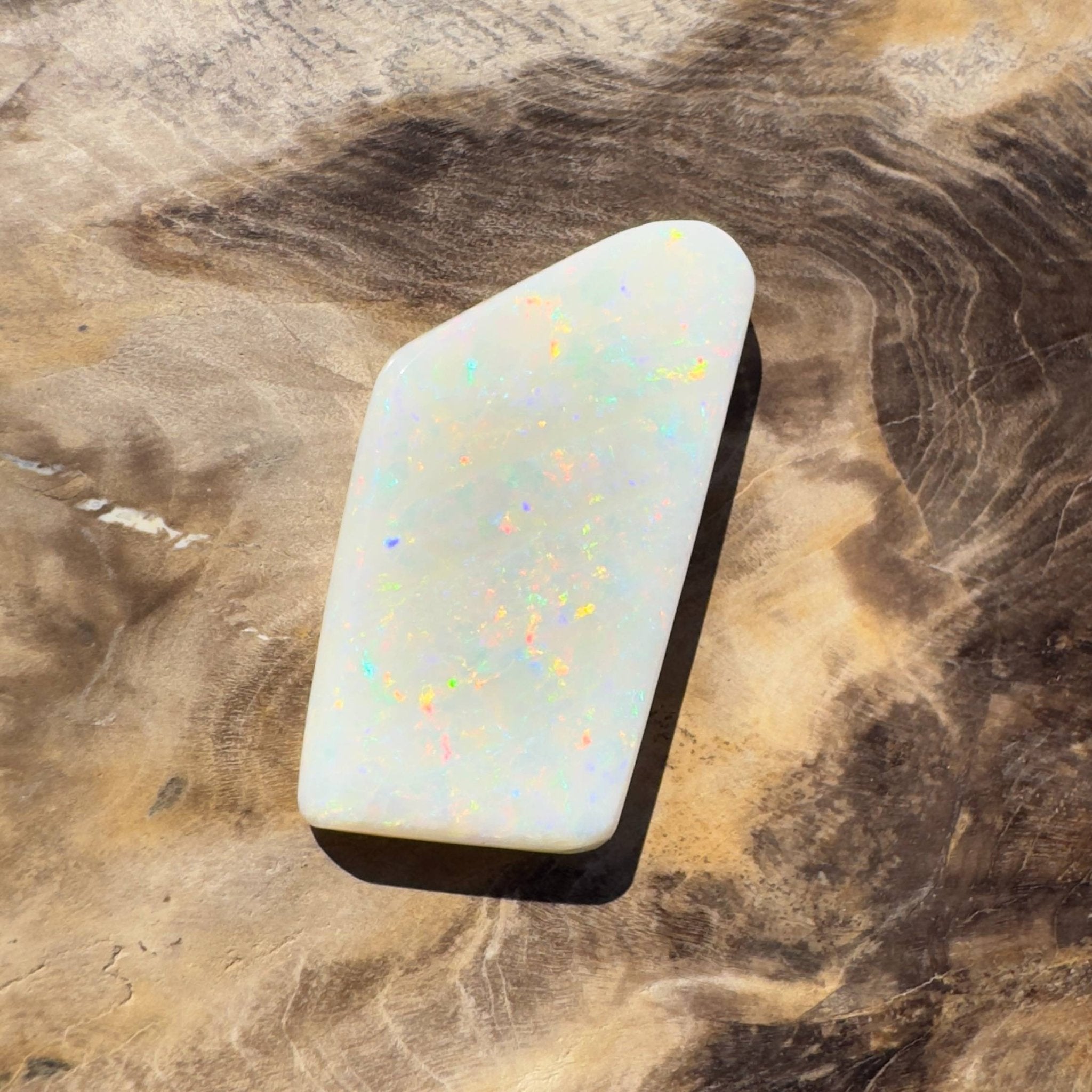 15.3ct Hand - cut Solid Australian Coober Pedy Opal