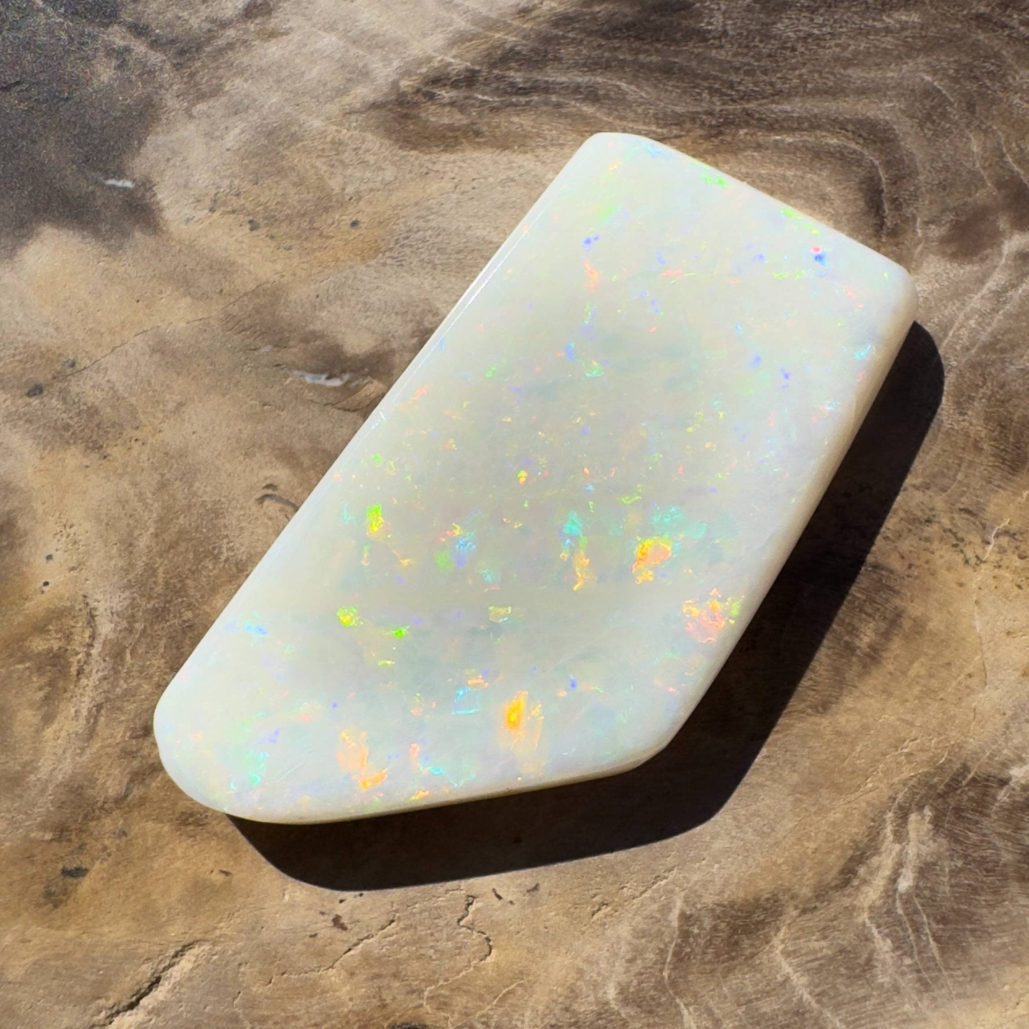 15.3ct Hand - cut Solid Australian Coober Pedy Opal