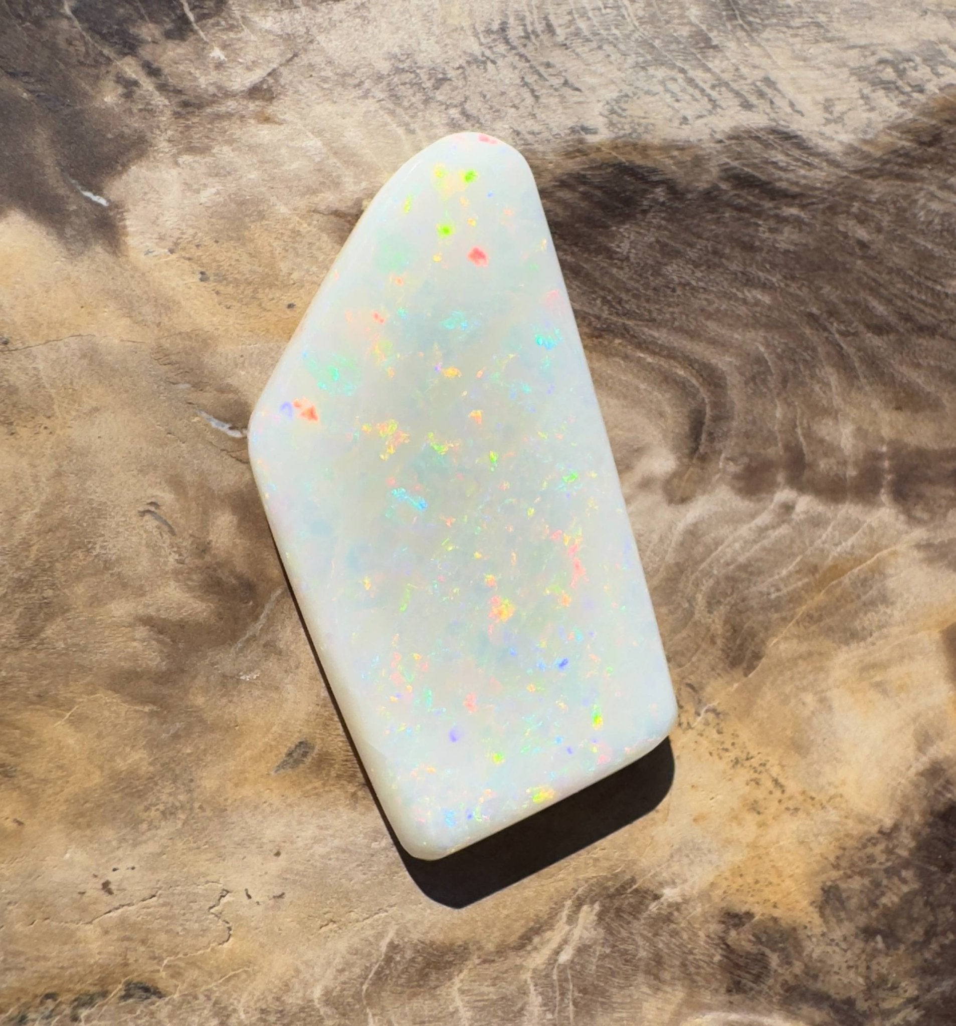 15.3ct Hand - cut Solid Australian Coober Pedy Opal