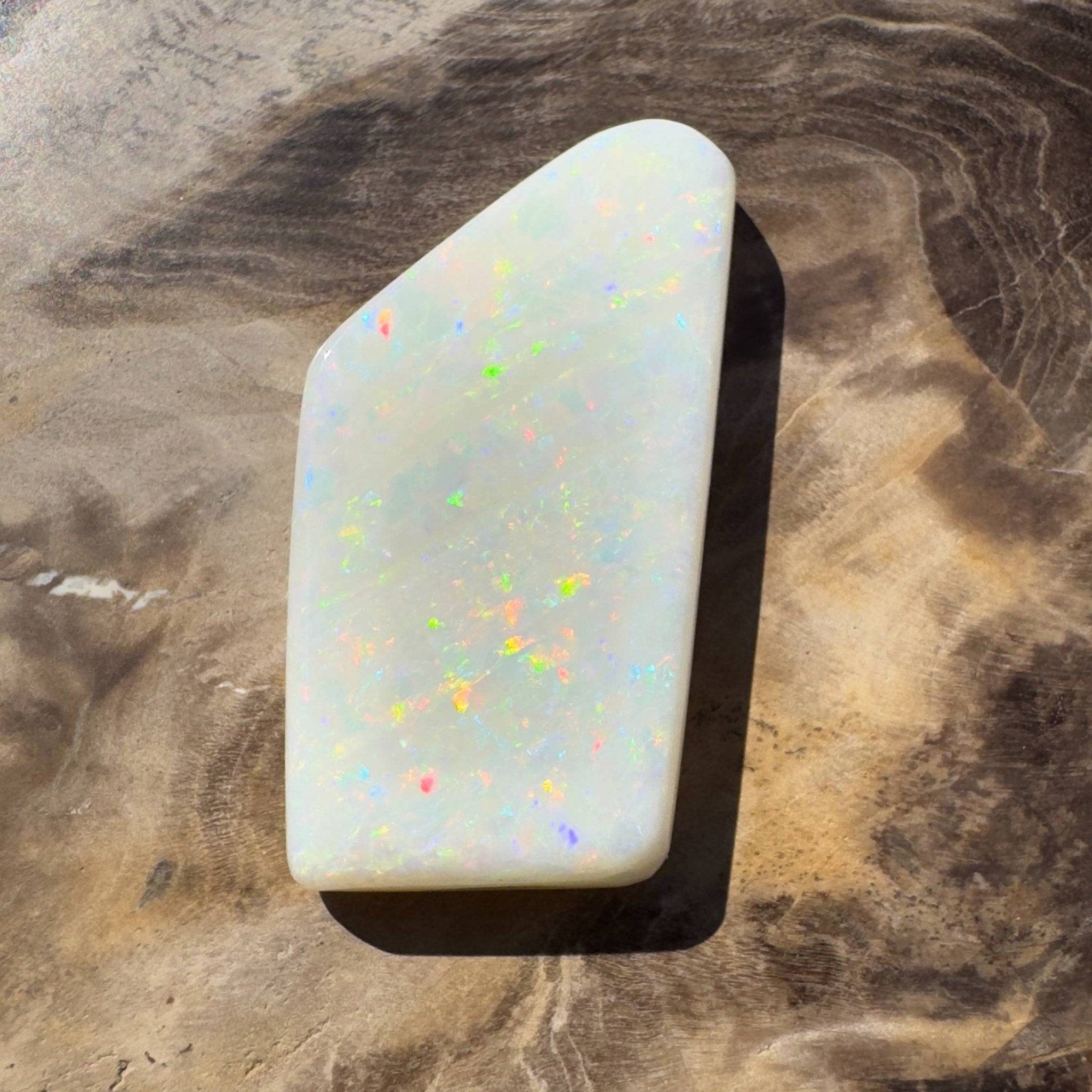 15.3ct Hand - cut Solid Australian Coober Pedy Opal