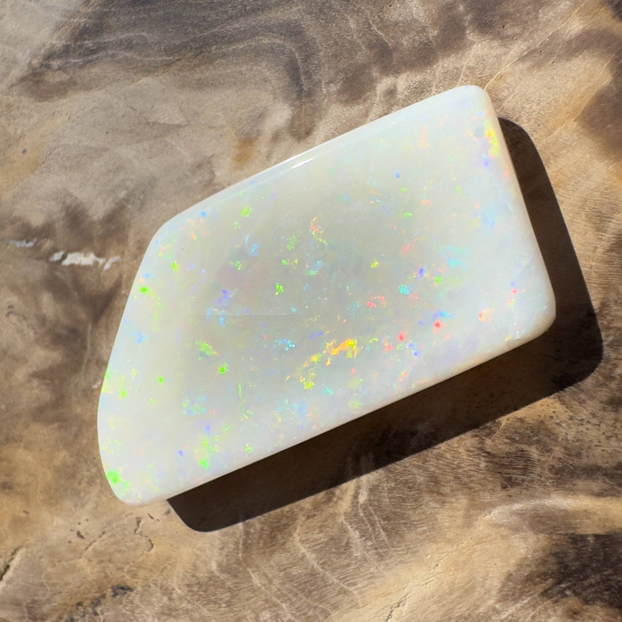 15.3ct Hand - cut Solid Australian Coober Pedy Opal