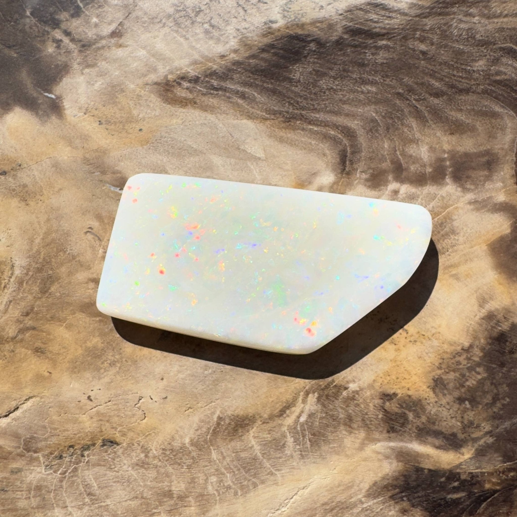 15.3ct Hand - cut Solid Australian Coober Pedy Opal